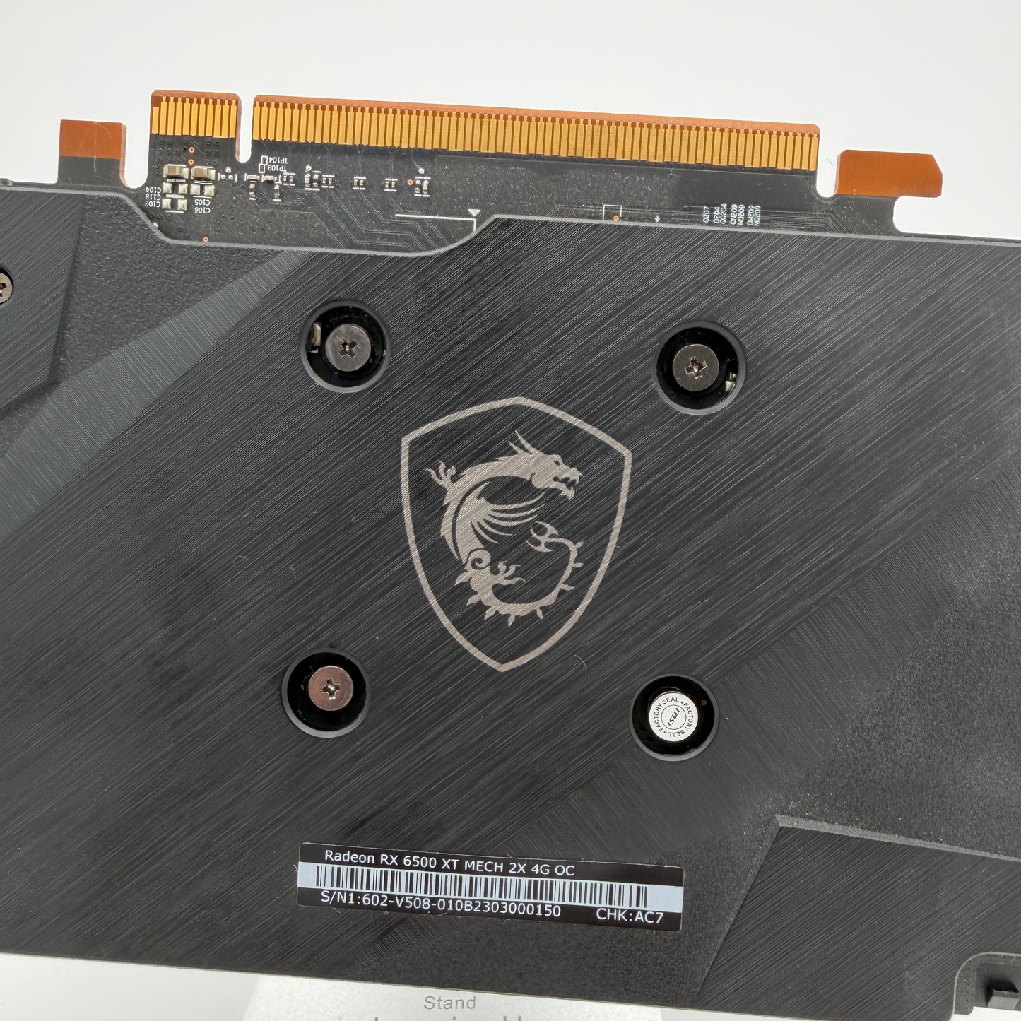 MSI Radeon RX 6500 XT Mech 2X 4G OC Graphics Card Black