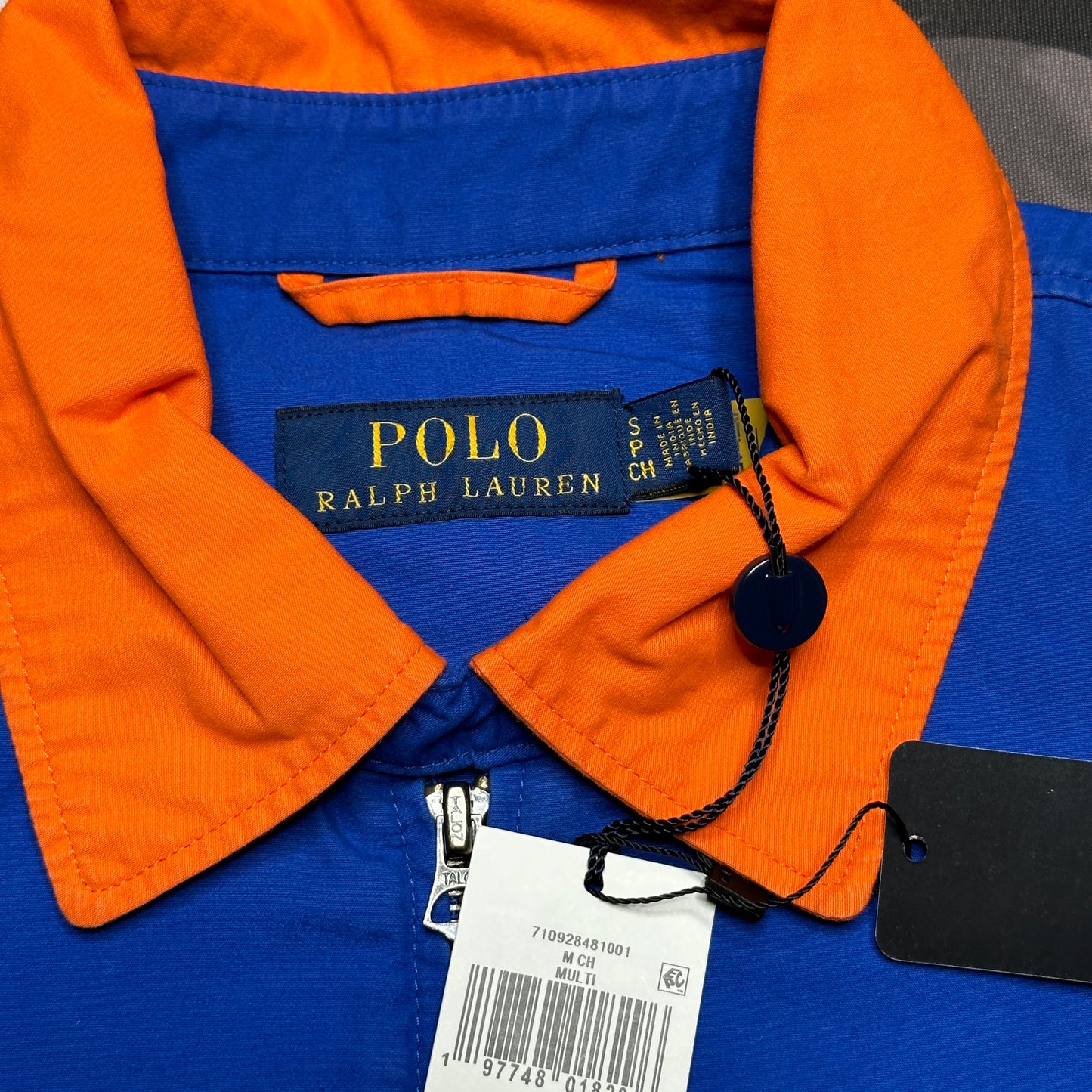 Polo Ralph Lauren
Bayport Color-Blocked Poplin Jacket Blue/Khaki sz Small 710928481001