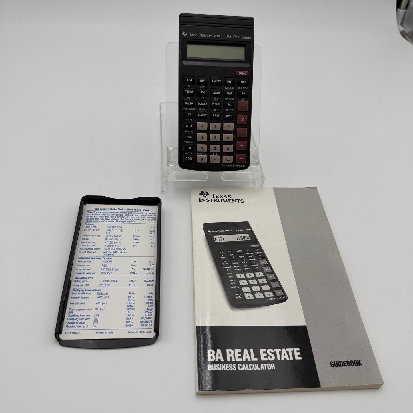 Texas Instruments Vintage TI BA Real Estate Business Calculator - Brown - Used