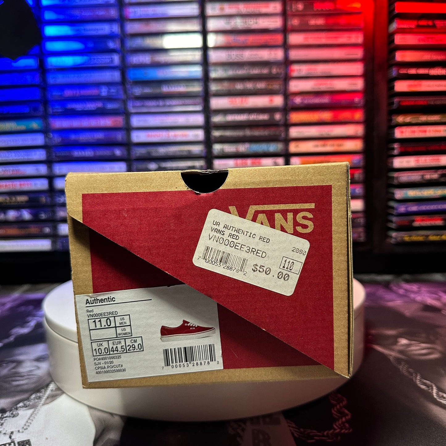 New Vans Authentic Red VN000EE3RED