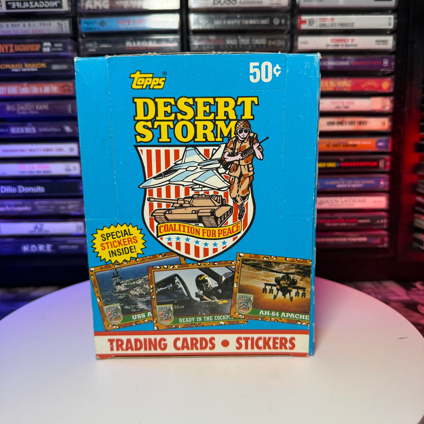 1991 Topps Desert Storm Coalition For Peace Trading Card Box (36 Packs)