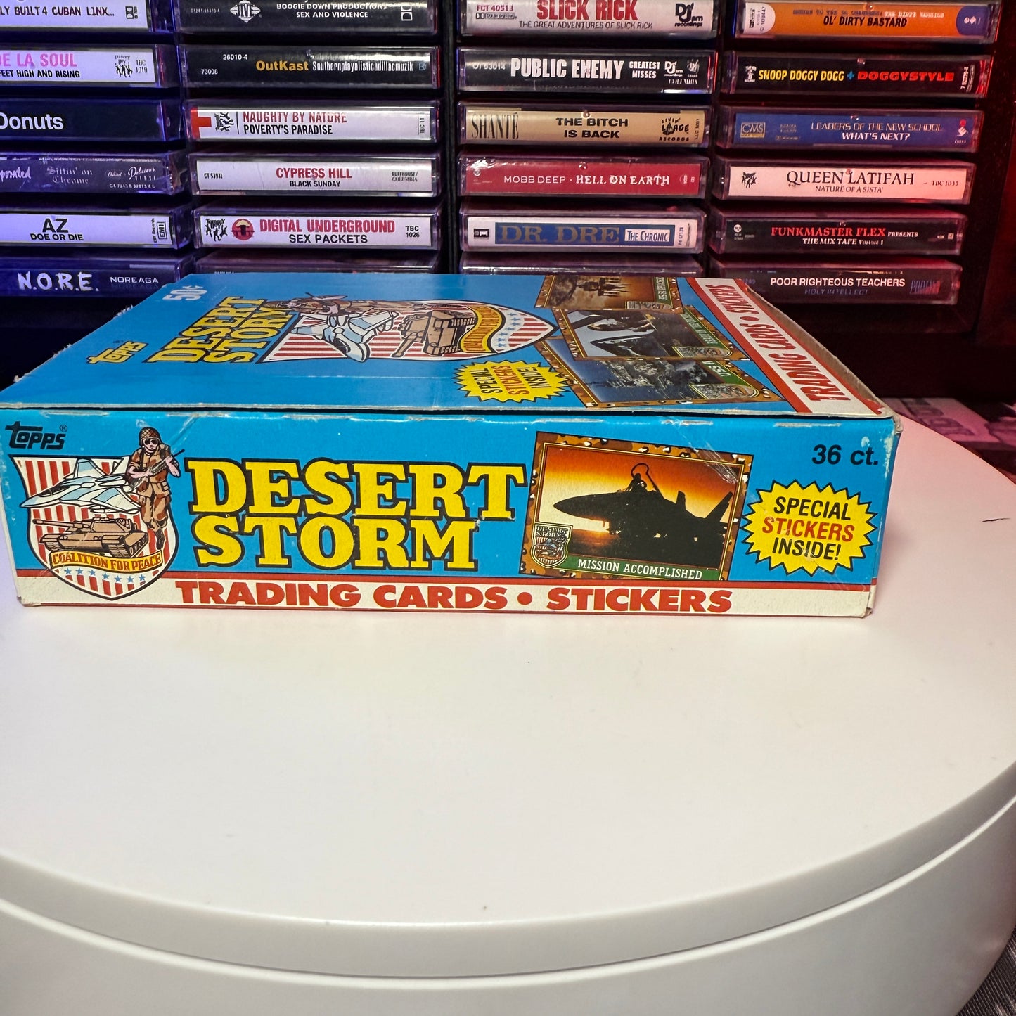 1991 Topps Desert Storm Coalition For Peace Trading Card Box (36 Packs)