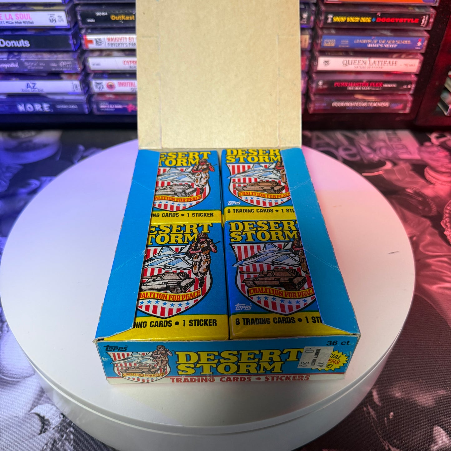 1991 Topps Desert Storm Coalition For Peace Trading Card Box (36 Packs)