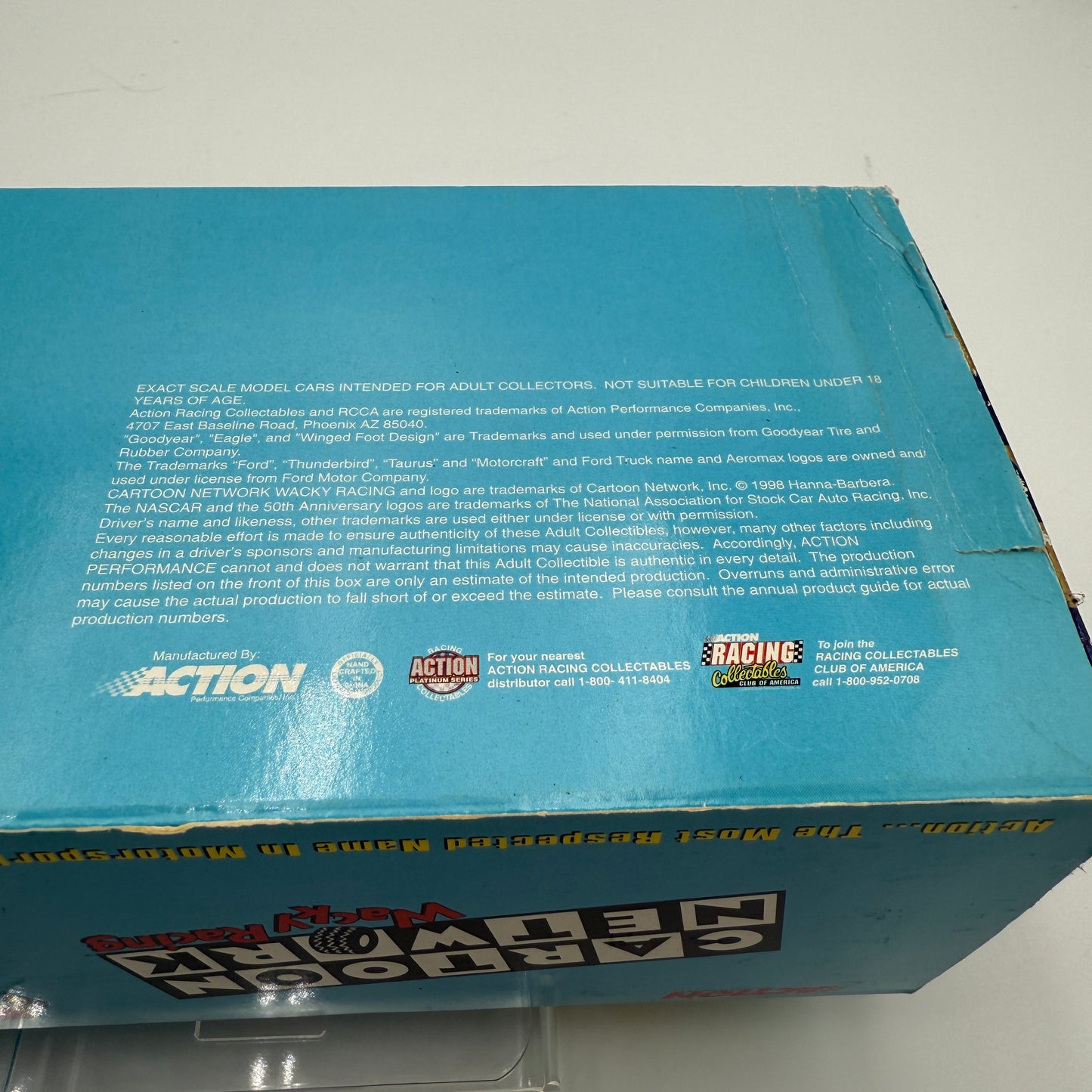 Action Racing 1998 #9 Lake Speed Cartoon Network Limited Edition 1:24 Scale Stock Car - New In Box - Multi-Colored