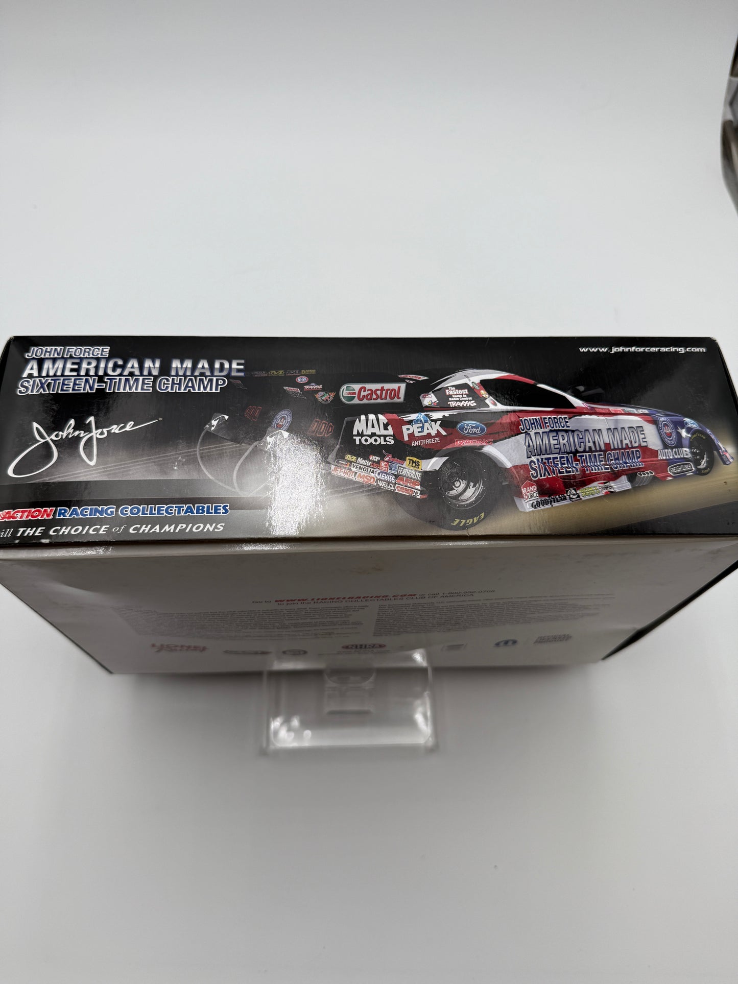 Action Racing 1/24 4x Autographed John Force & Ashley Force Castrol GTX Mustang DieCast - Collectible