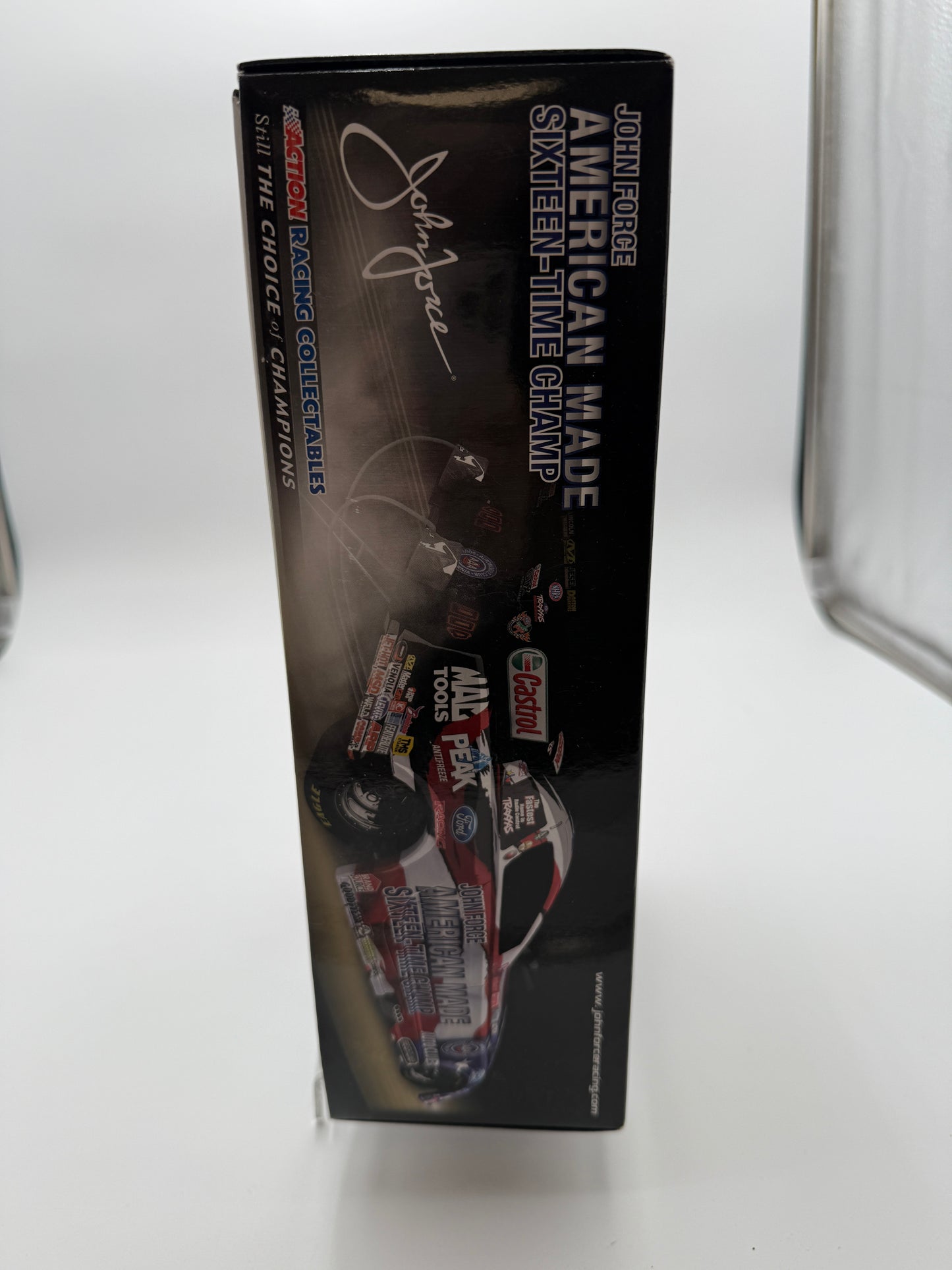 Action Racing 1/24 4x Autographed John Force & Ashley Force Castrol GTX Mustang DieCast - Collectible