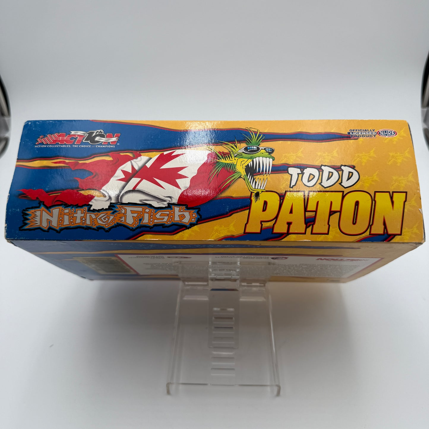 Action Racing 1:24 NITRO FISH Funny Car 2002 Todd Paton "Bite Back" Tour Chevy Camaro Diecast