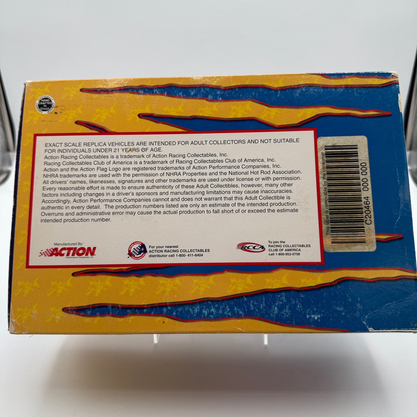 Action Racing 1:24 NITRO FISH Funny Car 2002 Todd Paton "Bite Back" Tour Chevy Camaro Diecast