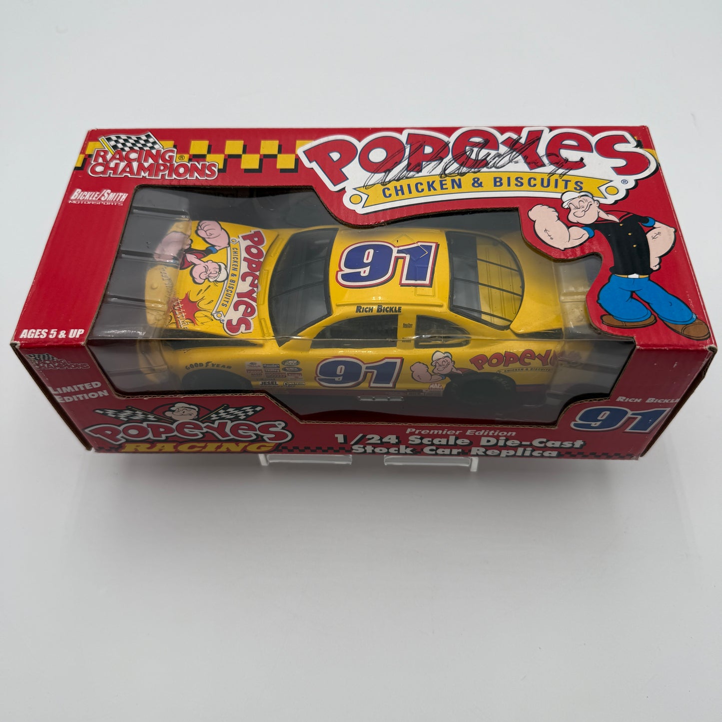 Action Racing 2000 Rich Bickle 1:24 Diecast Car Autographed Box #91