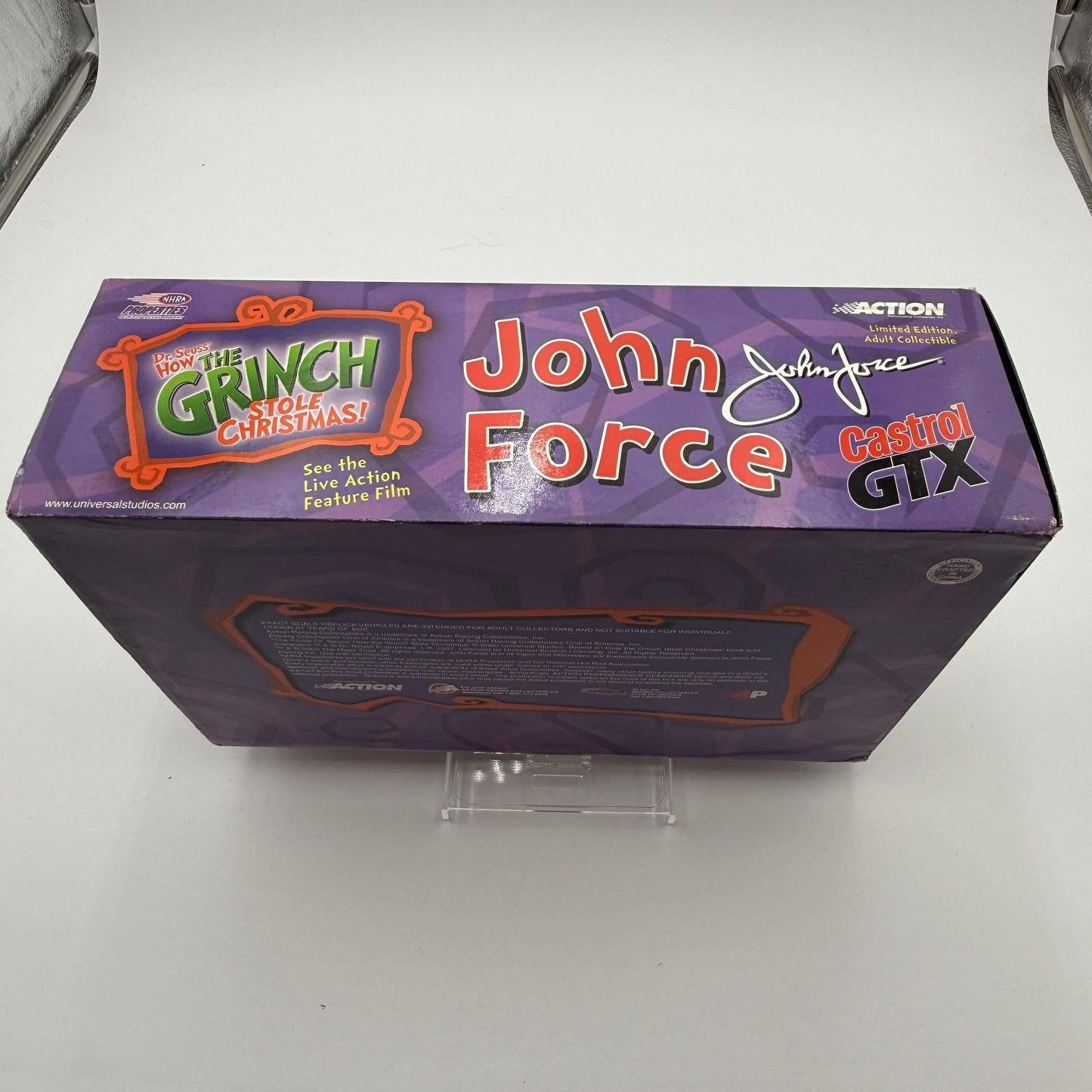 Action Racing 2001 NHRA JOHN FORCE 1:24 Diecast Christmas Grinch Funny Car