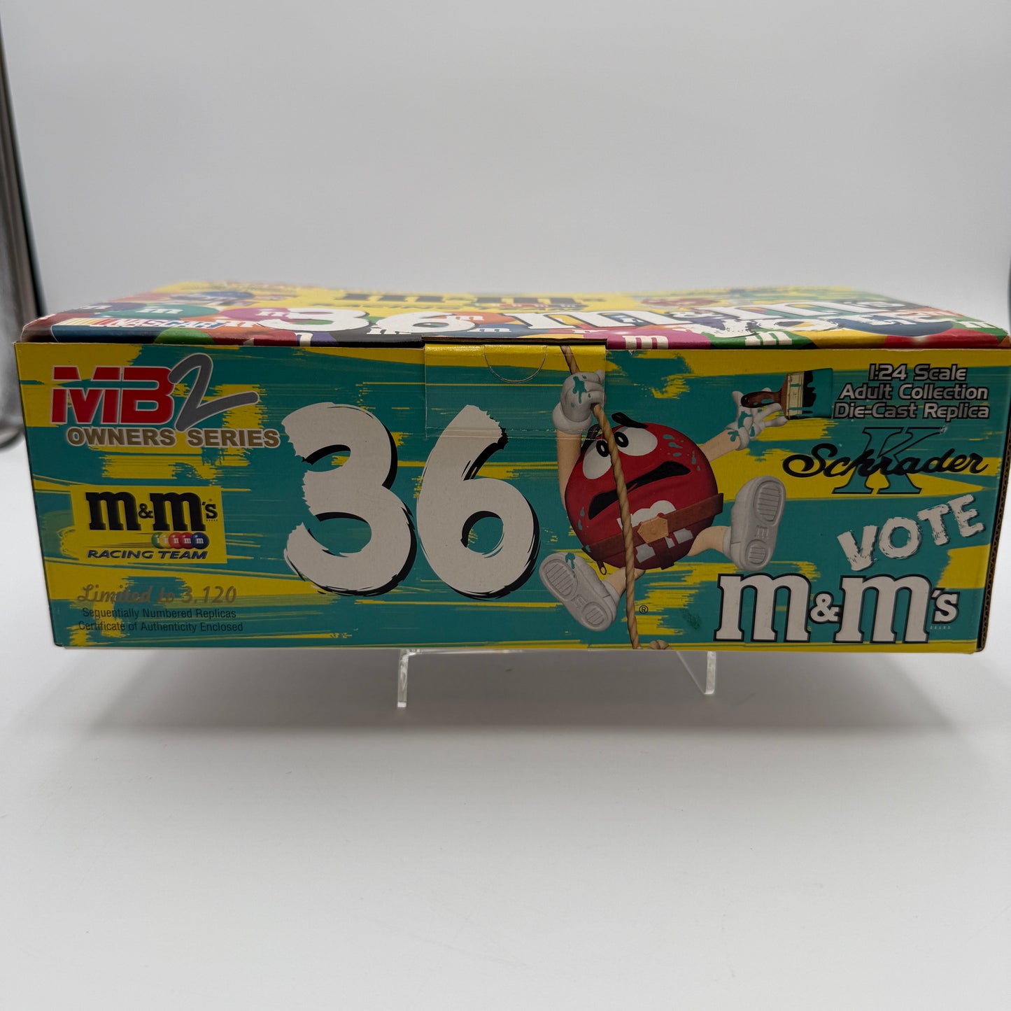 Action Racing 2002 Team Caliber Limited Edition M&Ms Pontiac Grand Prix K Schrader #36 1:24 Diecast Replica