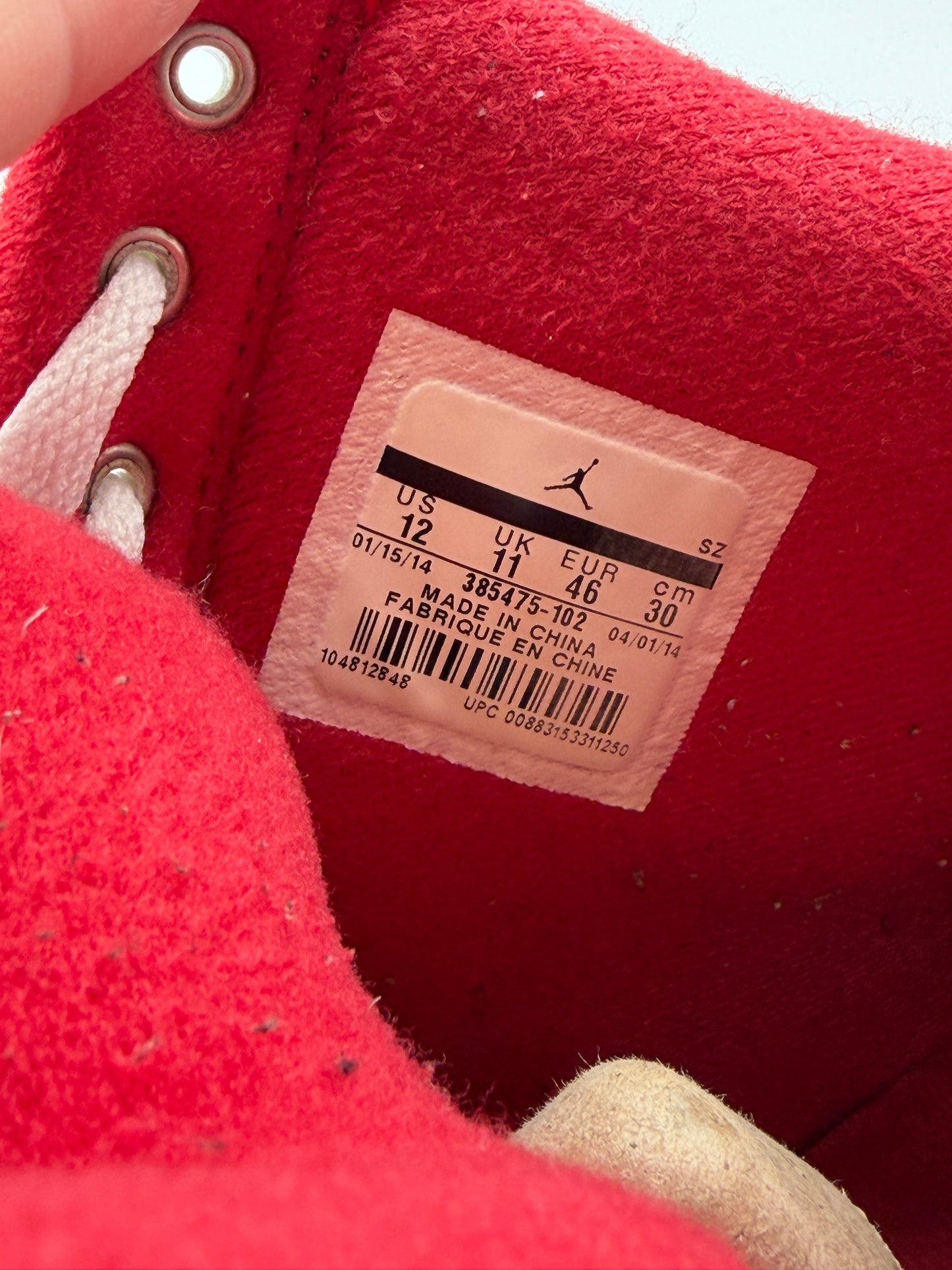Air Jordan 2014 Nike Air Jordan 2 Retro Chicago Size 12 385475-102 Used