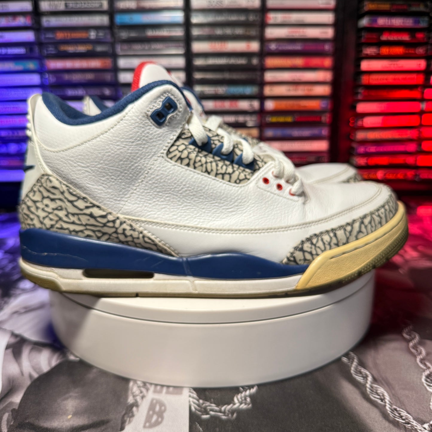 2016 Air Jordan 3 Retro OG True Blue 854262-106 Size 12