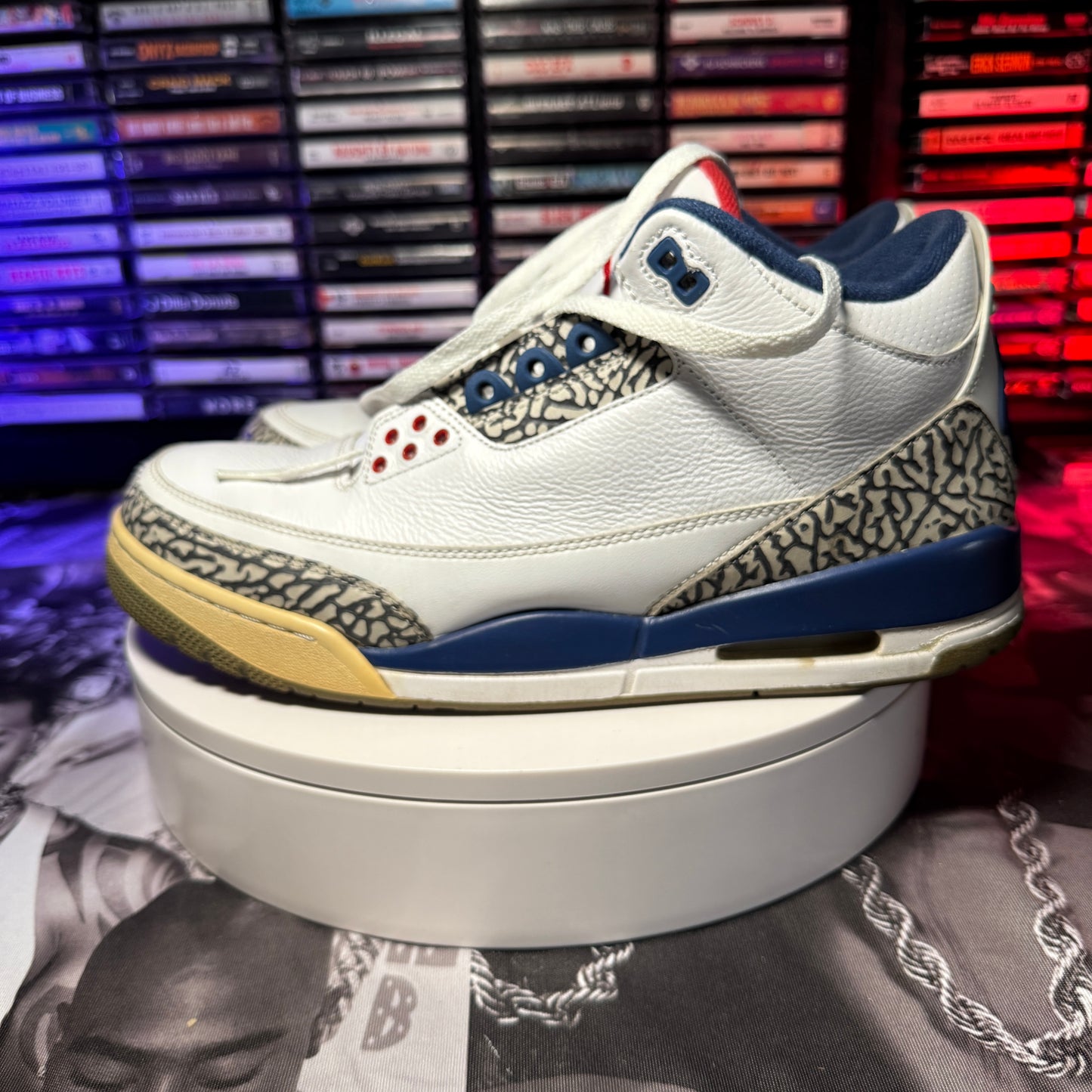 2016 Air Jordan 3 Retro OG True Blue 854262-106 Size 12