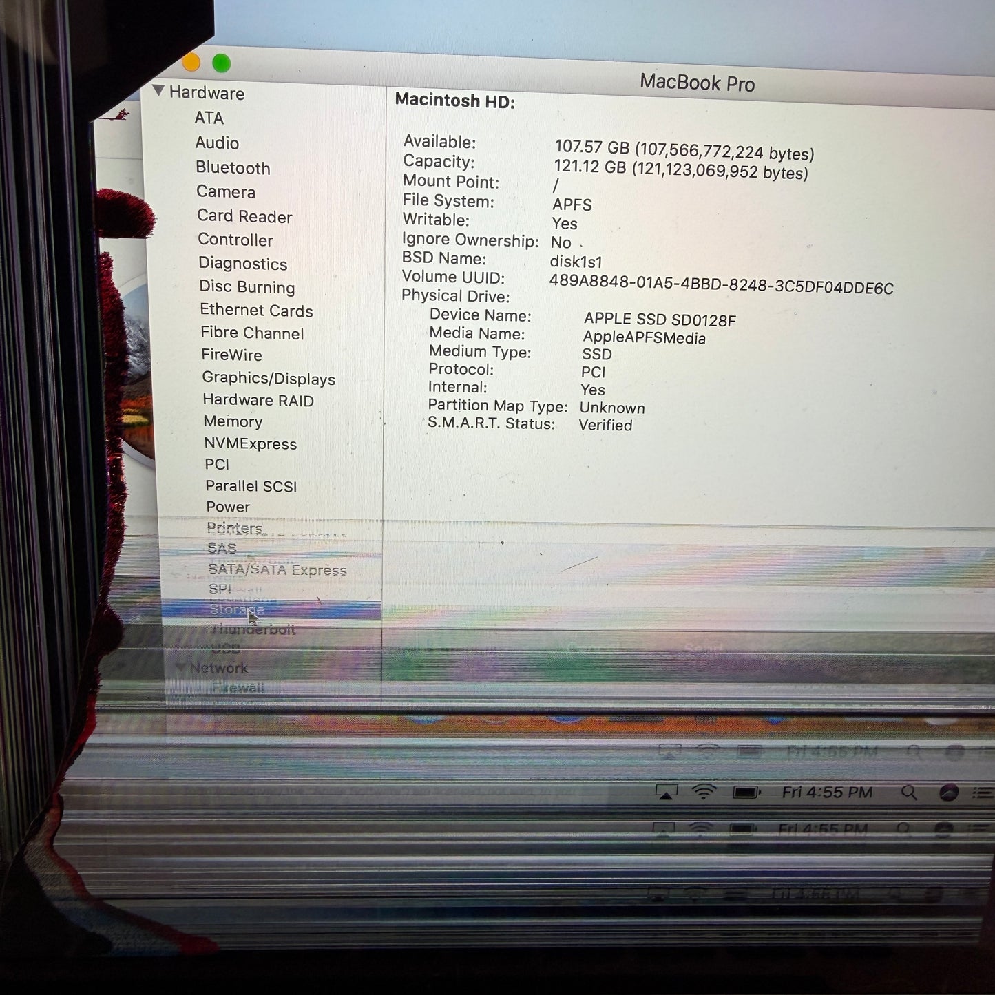 Apple MacBook Pro 13" A1502 2014 Core i5 8GB 128GB Broken Silver