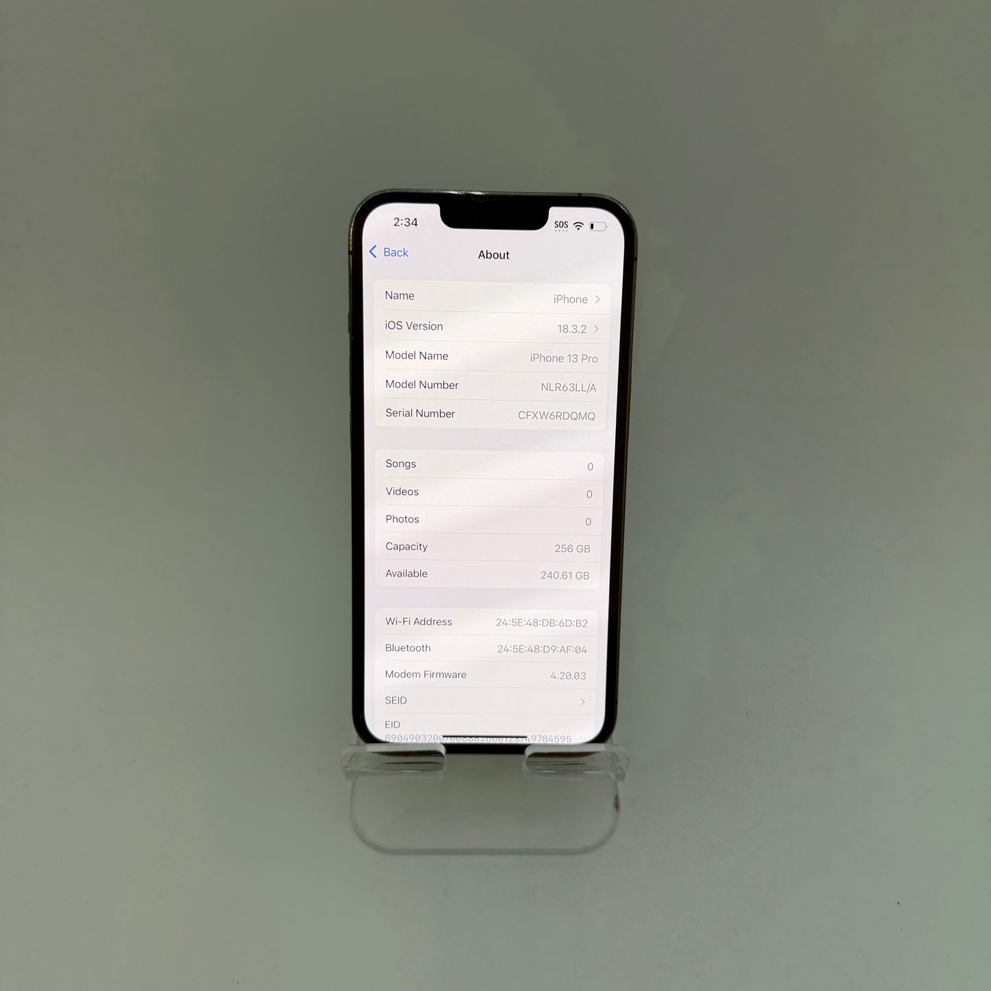 Apple iPhone 13 Pro 256GB Space Gray Unlocked - Used