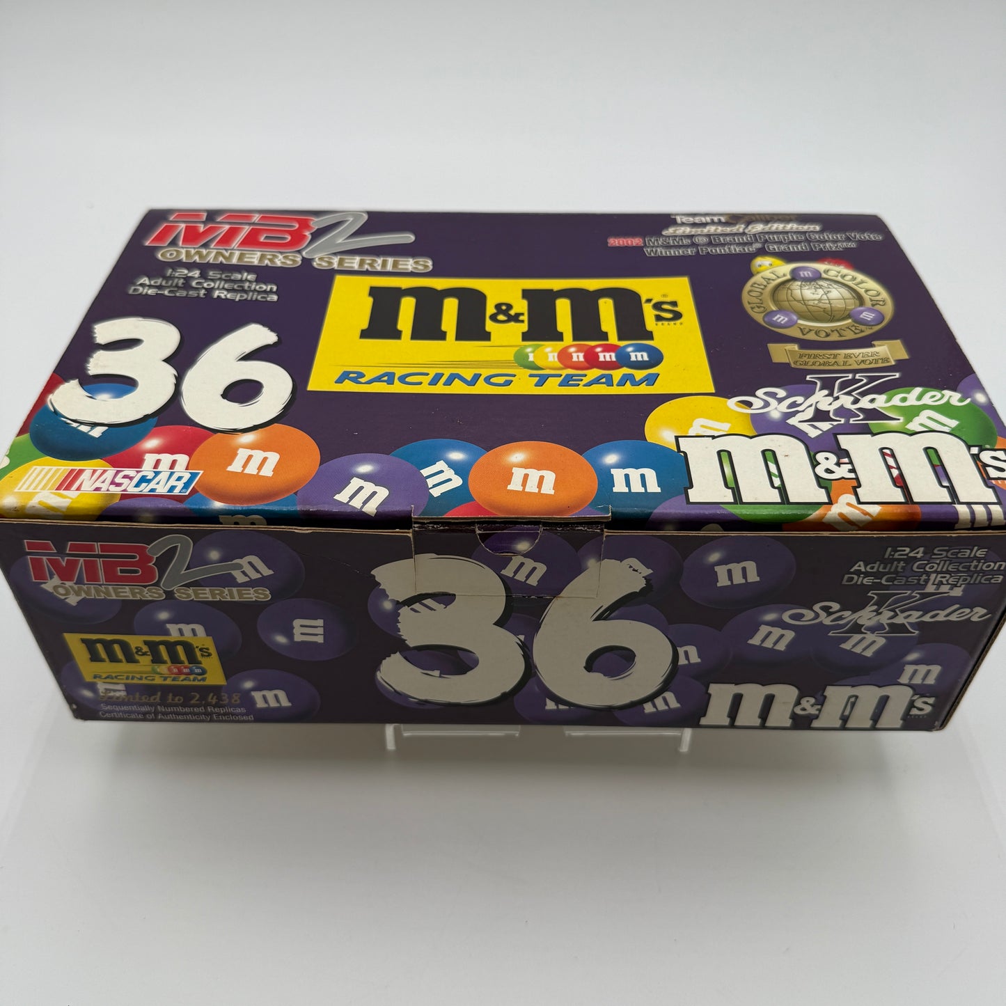 Action Racing #36 M&Ms Brand Purple Color Vote Winner 2002 1:24 Team Caliber Collectible