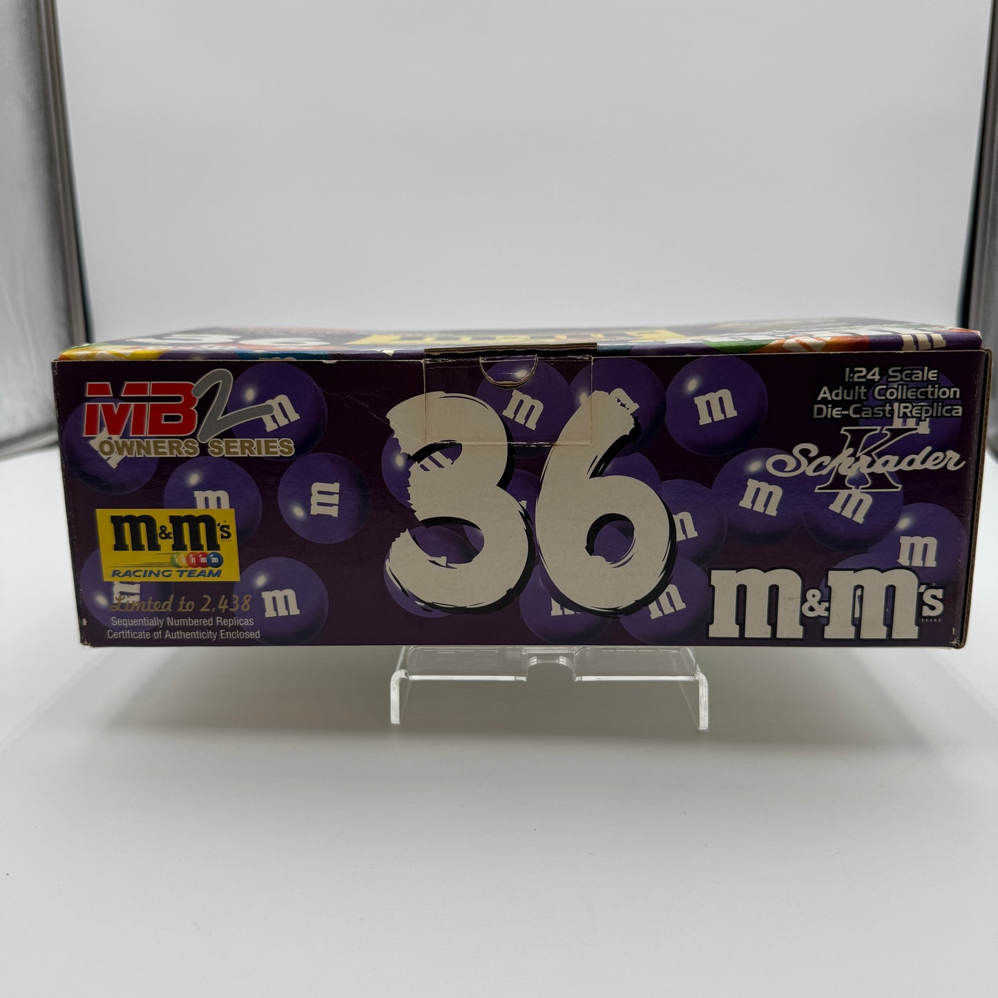 Action Racing #36 M&Ms Brand Purple Color Vote Winner 2002 1:24 Team Caliber Collectible