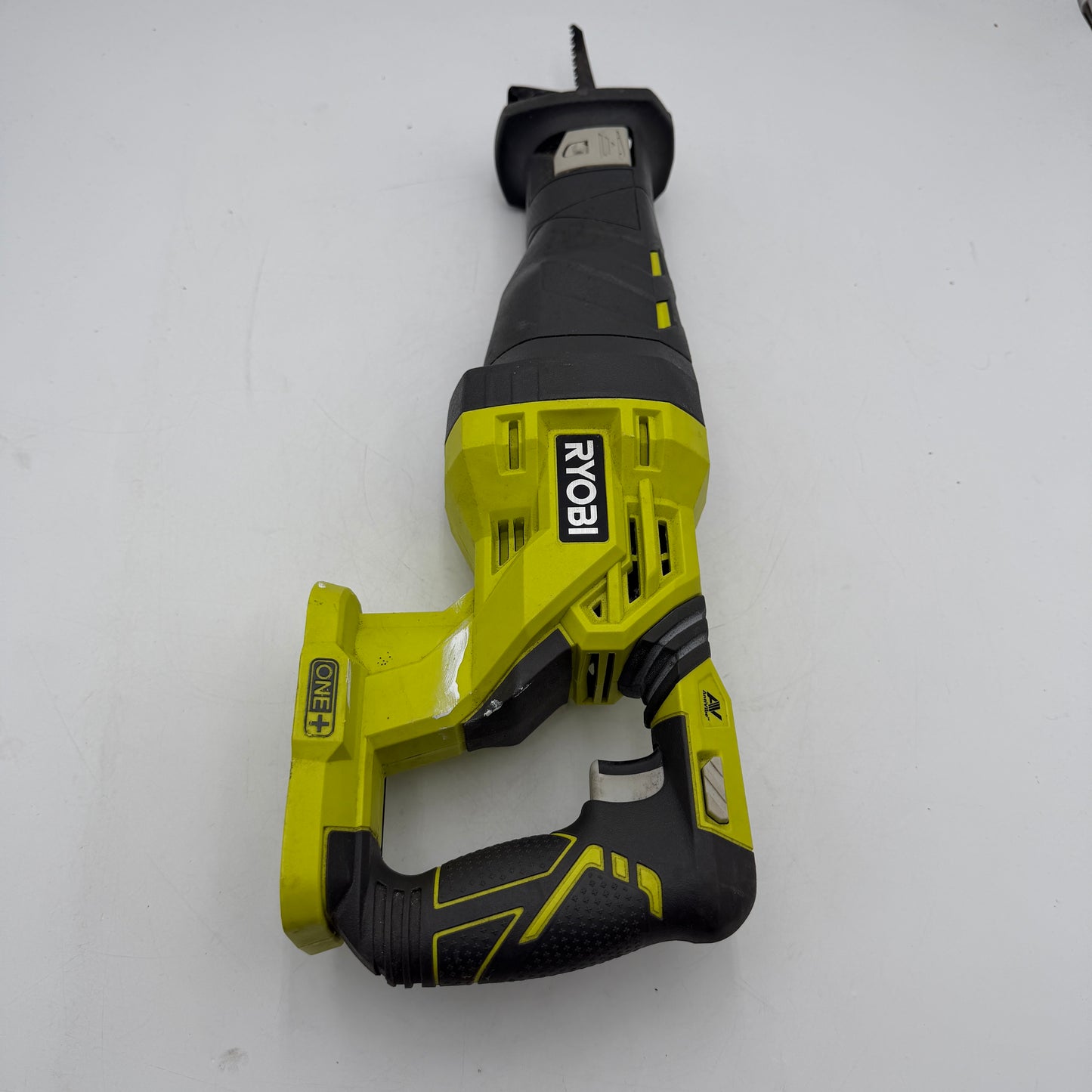 Ryobi ONE+ 18V Cordless Reciprocating Saw AntiVibe Tool Only Tested Works - Green