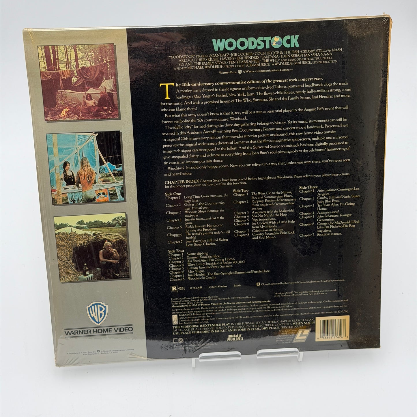 Woodstock Double Disc Laserdisc - Silver - Used A Condition
