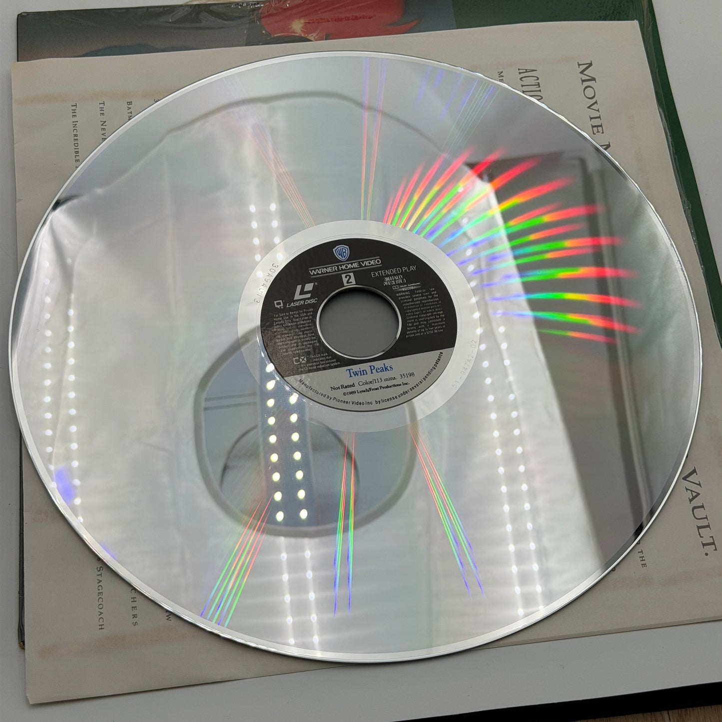 Twin Peaks Series Premiere Laserdisc