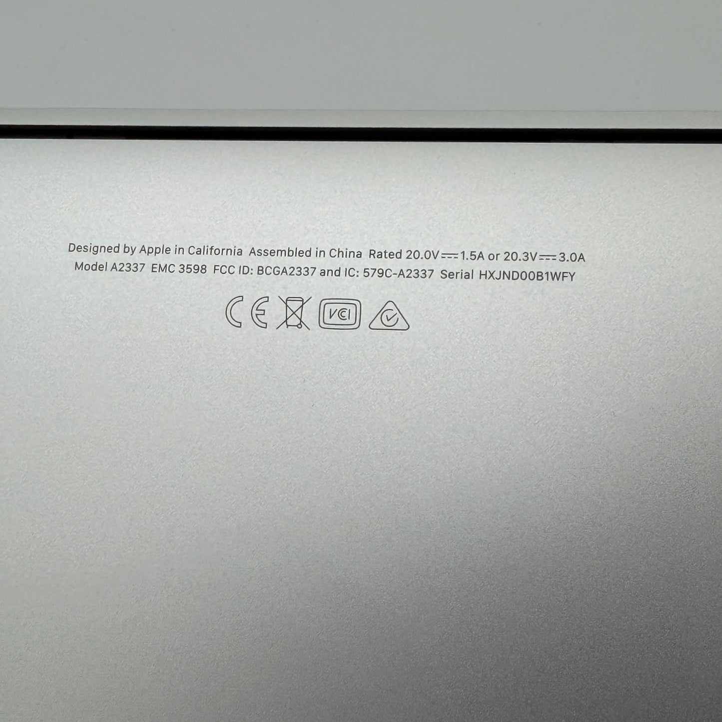 Apple MacBook Air 13" A2337 M1 2020 8GB RAM 256GB Silver With Box