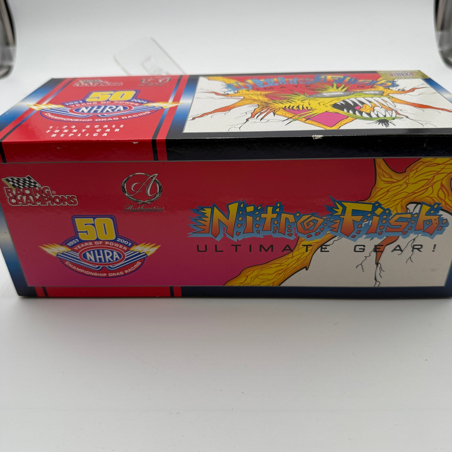Action Racing 50TH ANNIVERSARY GOLD CHROME NHRA Nitro Fish Funny Car 1:24 Diecast Limited Edition