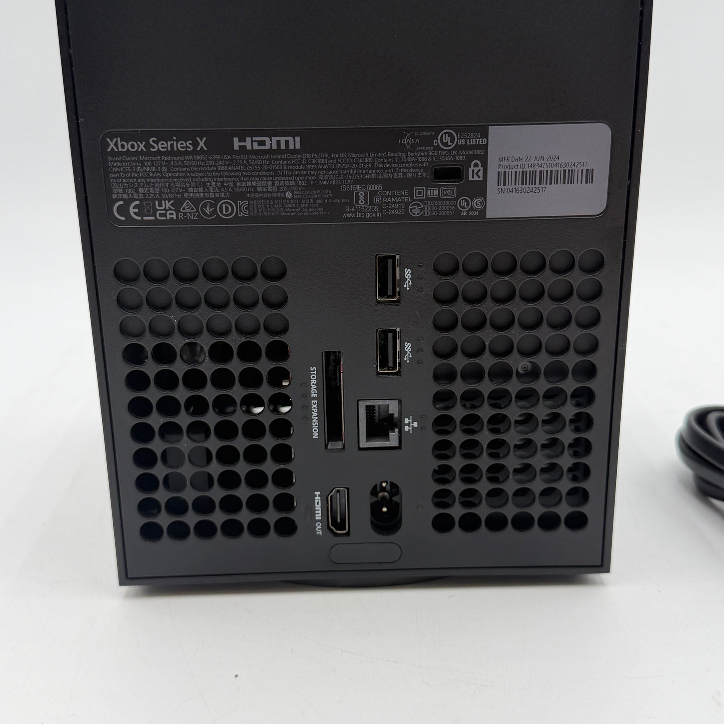 Microsoft Xbox Series X 1TB Disc Console 1882 Black With Box