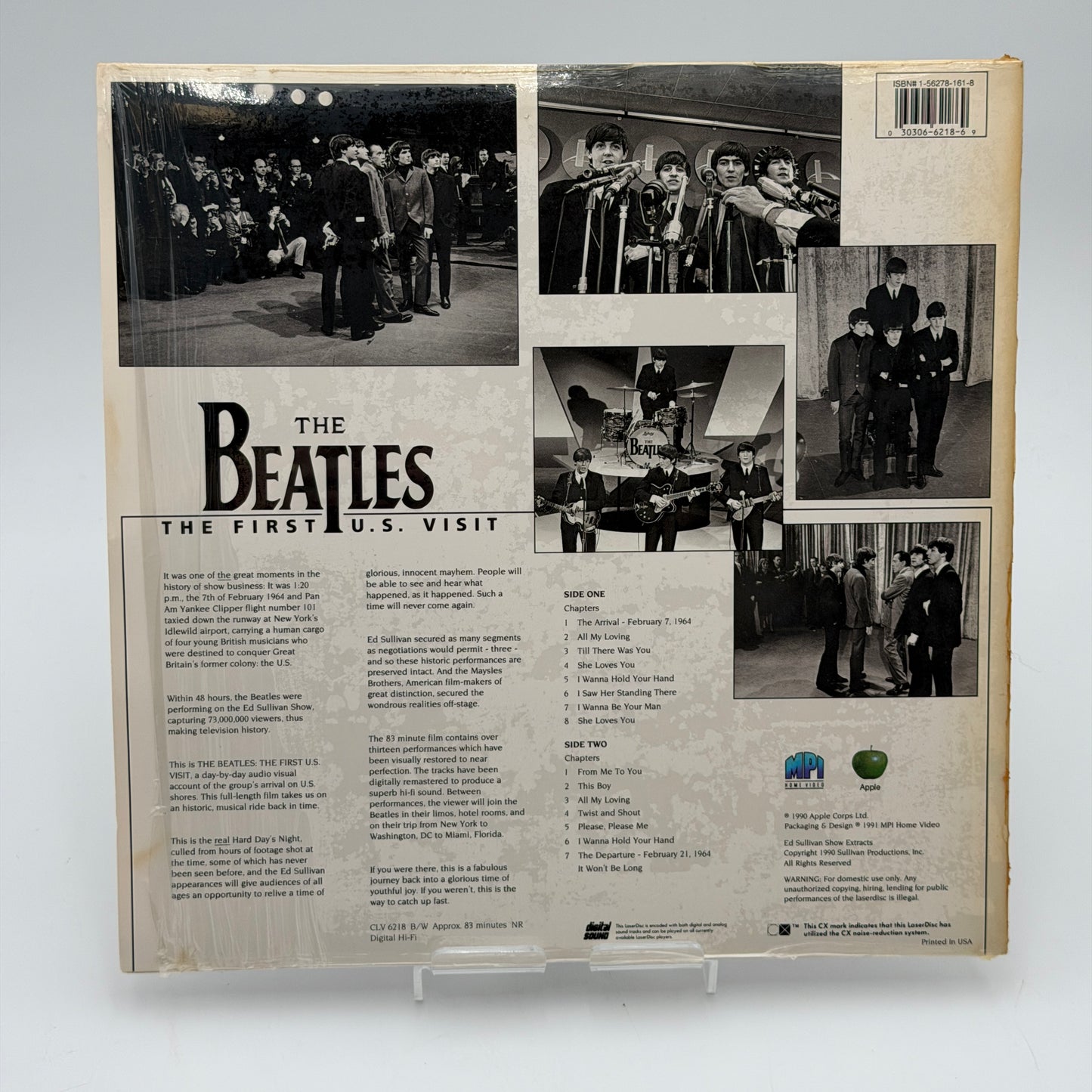 The Beatles: 1st U.S. Visit Laserdisc Silver Used