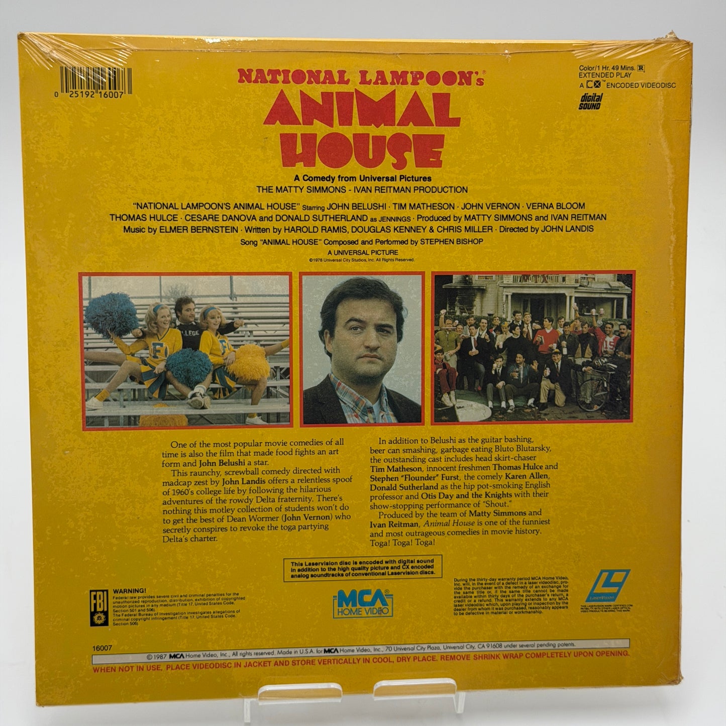 Animal House Laserdisc Brand New Factory Sealed