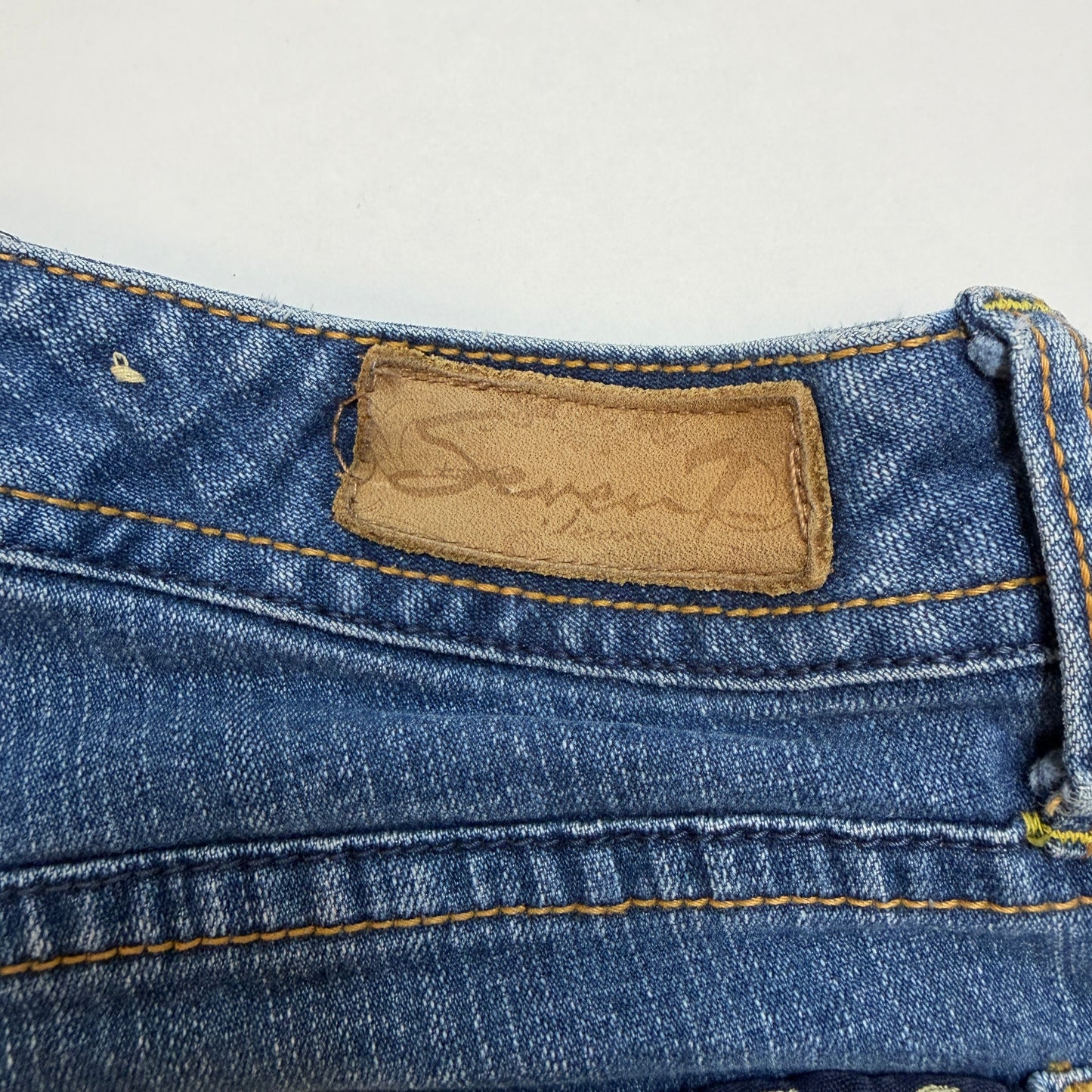 Seven 7 Bootcut Denim Jeans Regular Size 26 RN 109890 Blue Used
