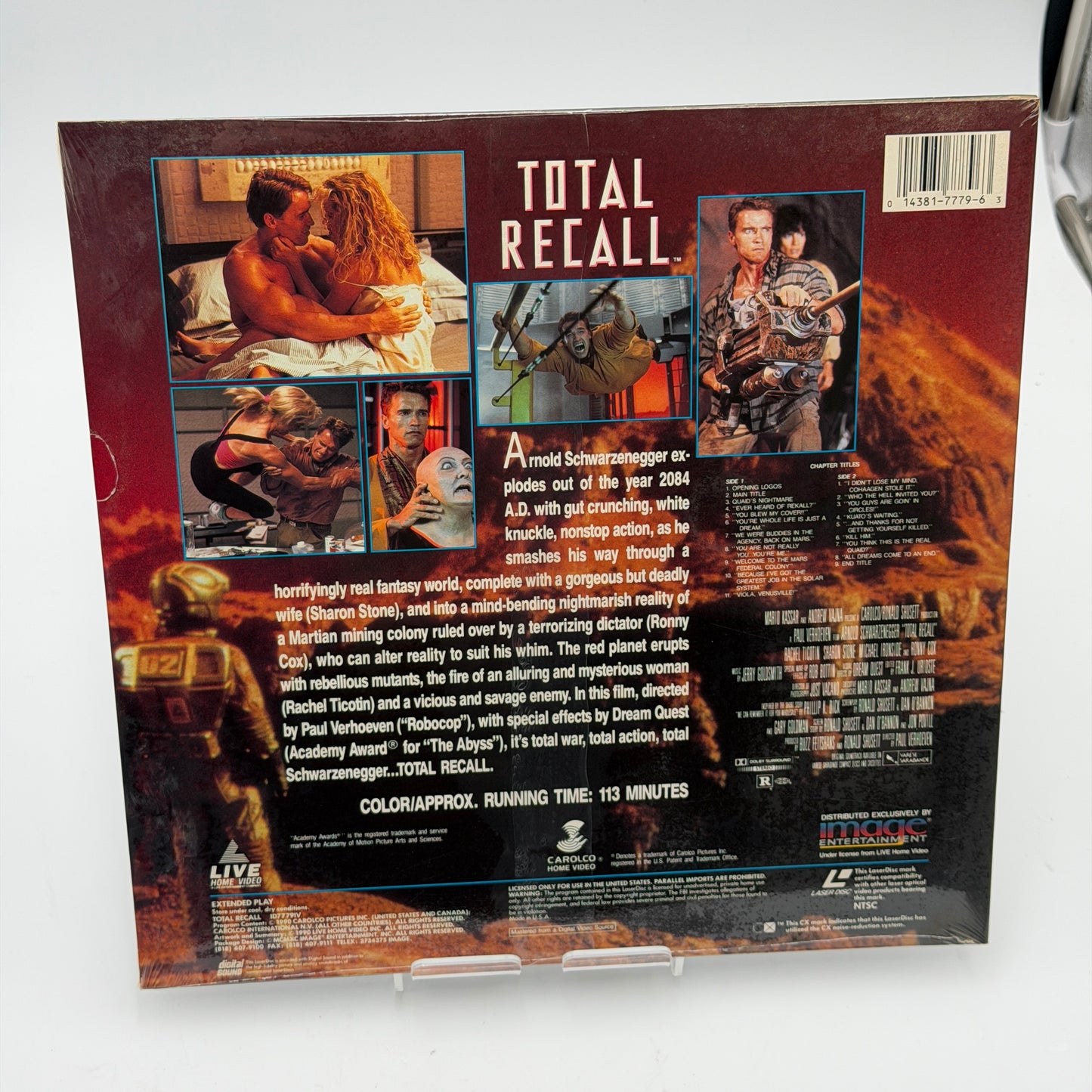 Total Recall Laserdisc 1990 Widescreen Edition Brand New Still Factory Sealed