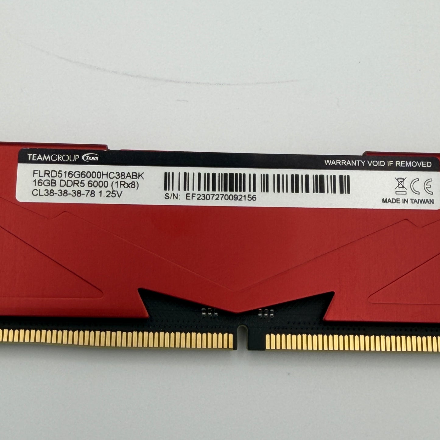 T-Force Vulcan 16GB PC5-48000 DDR5 SDRAM DIMM Red