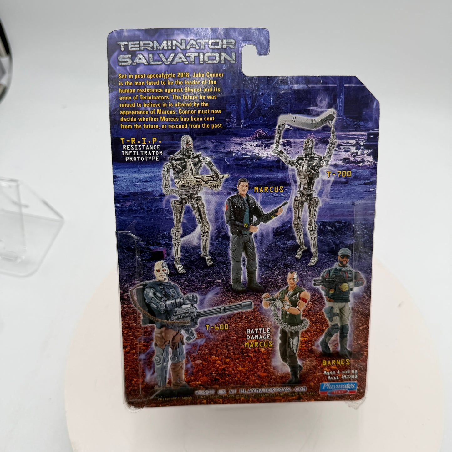 Playmates Toys Terminator Salvation Barnes Action Figure w/ Resistance Blaster New in Box