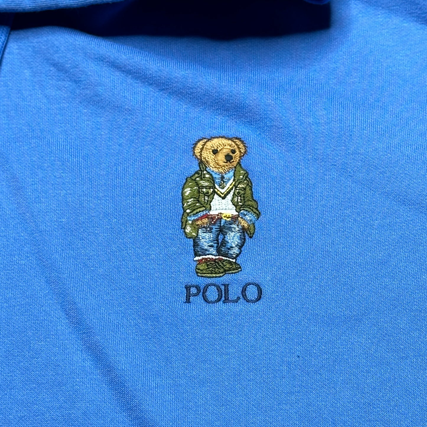 Polo Ralph Lauren Bear Fleece Hoodie New England Heritage Blue SZ XXL 710936712001