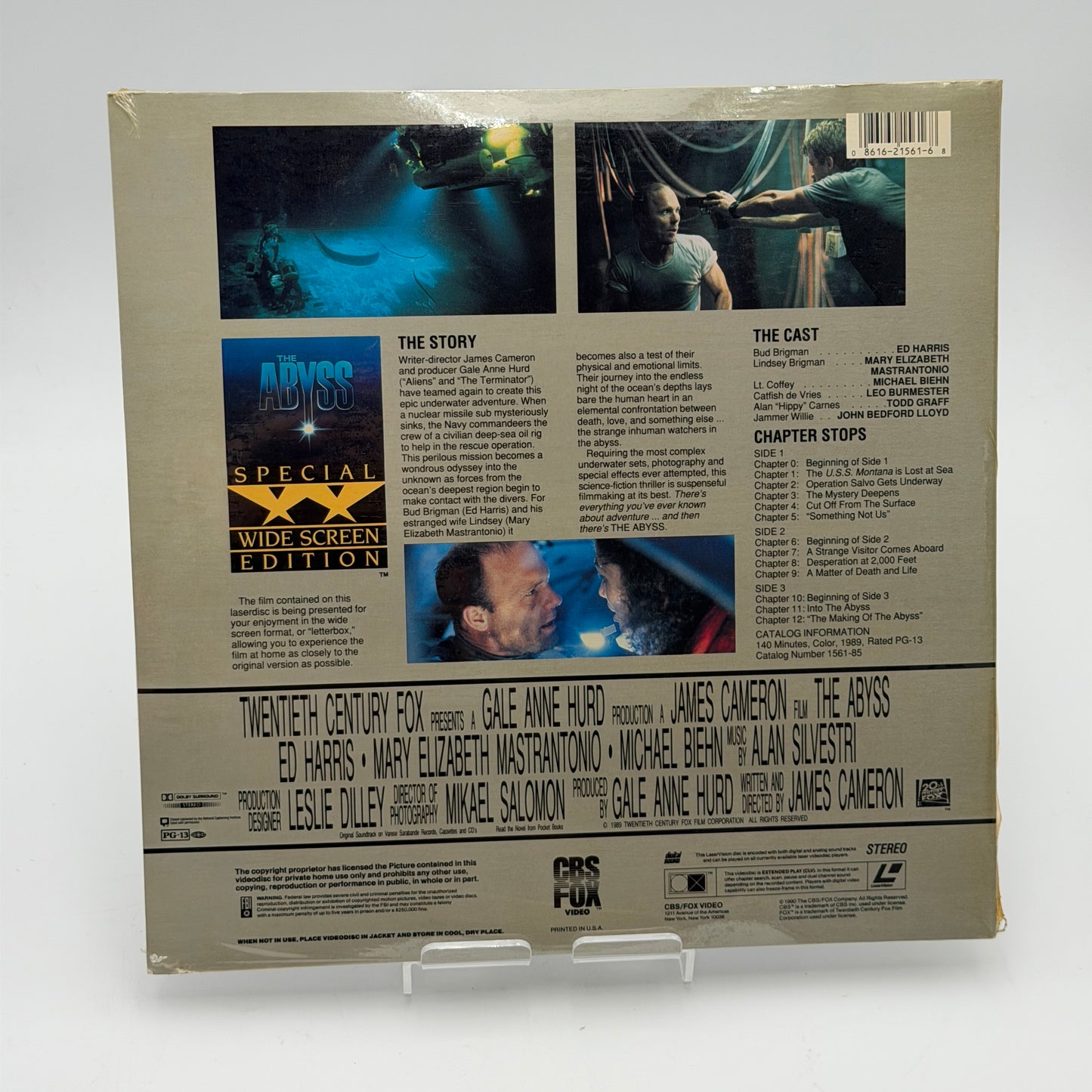 The Abyss Widescreen Edition Laserdisc Brand New Factory Sealed