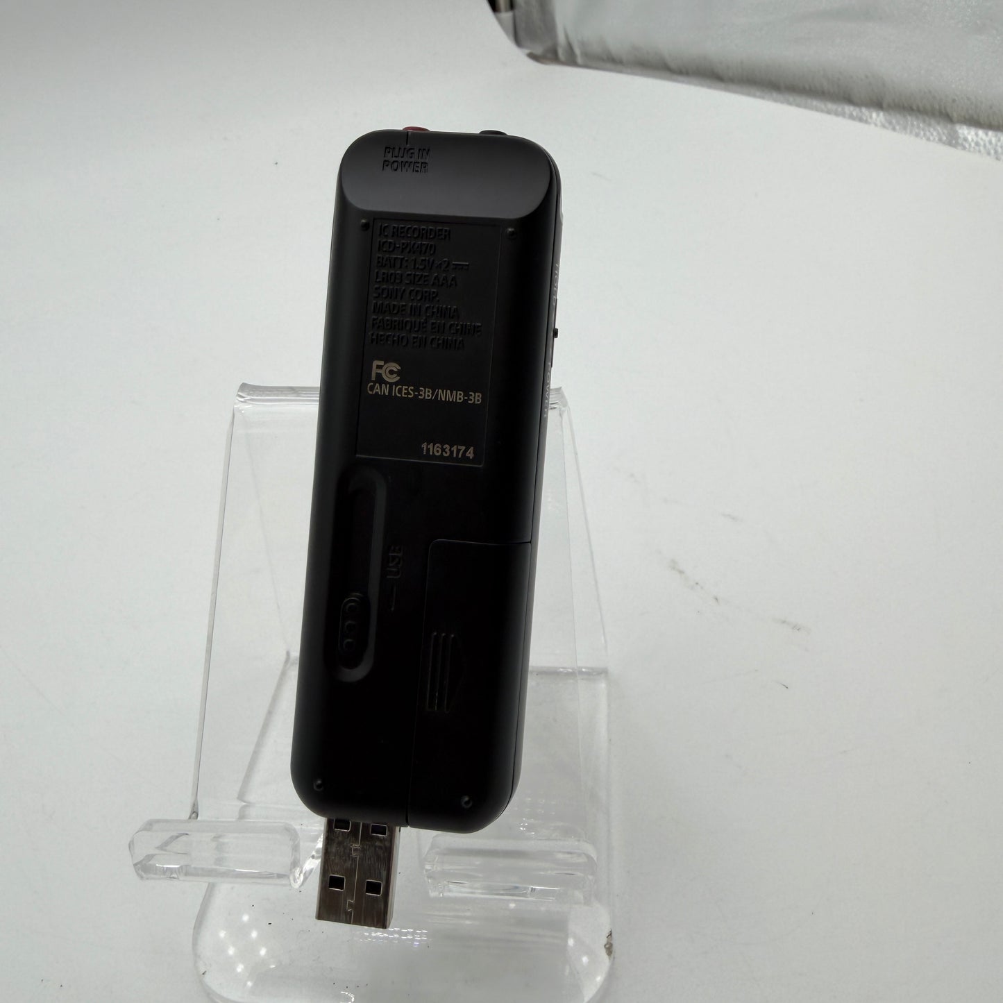 Sony ICD-PX Stereo Digital Voice Recorder Black Used