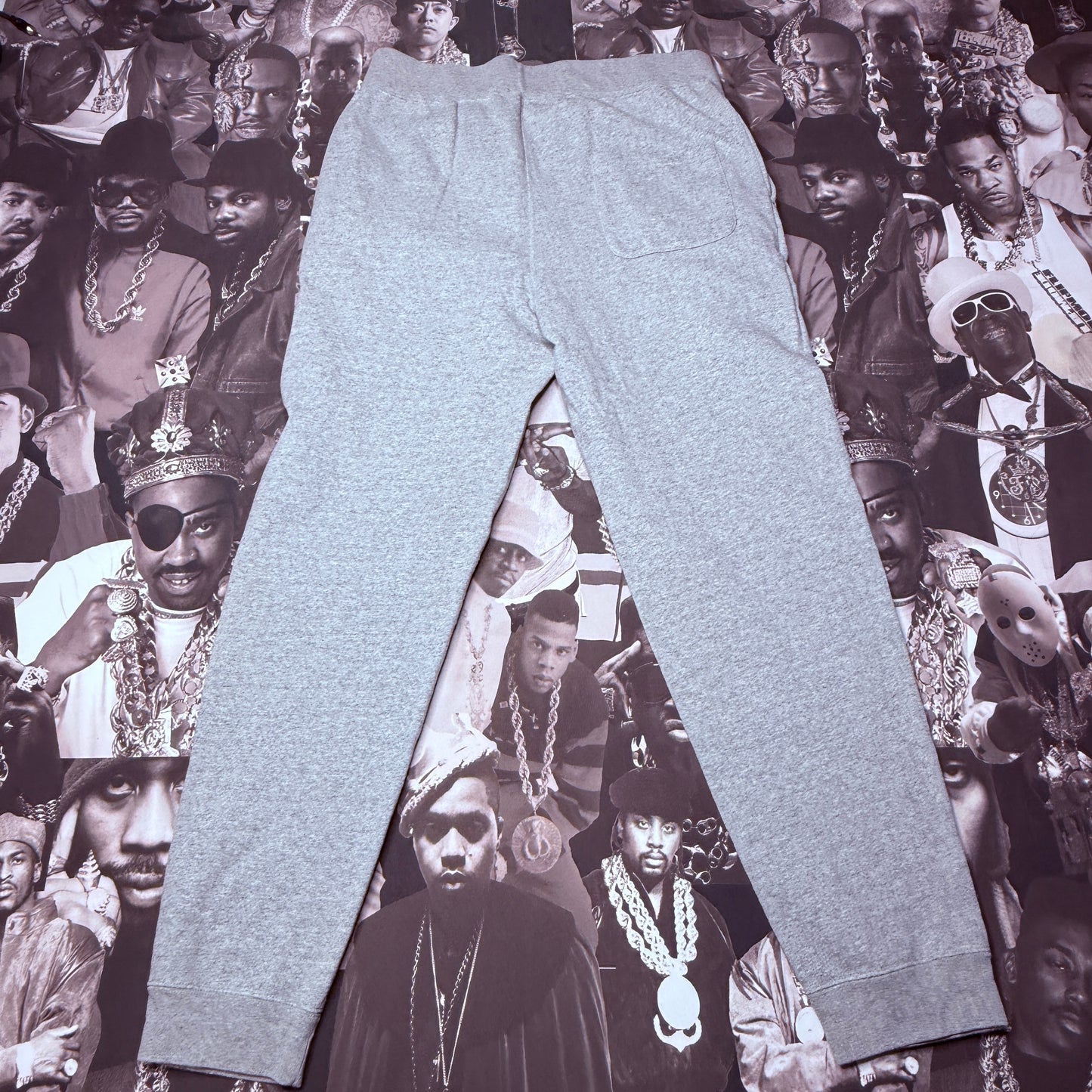 A Bathing Ape College Slim Sweat Pant SZ XL Heather Grey