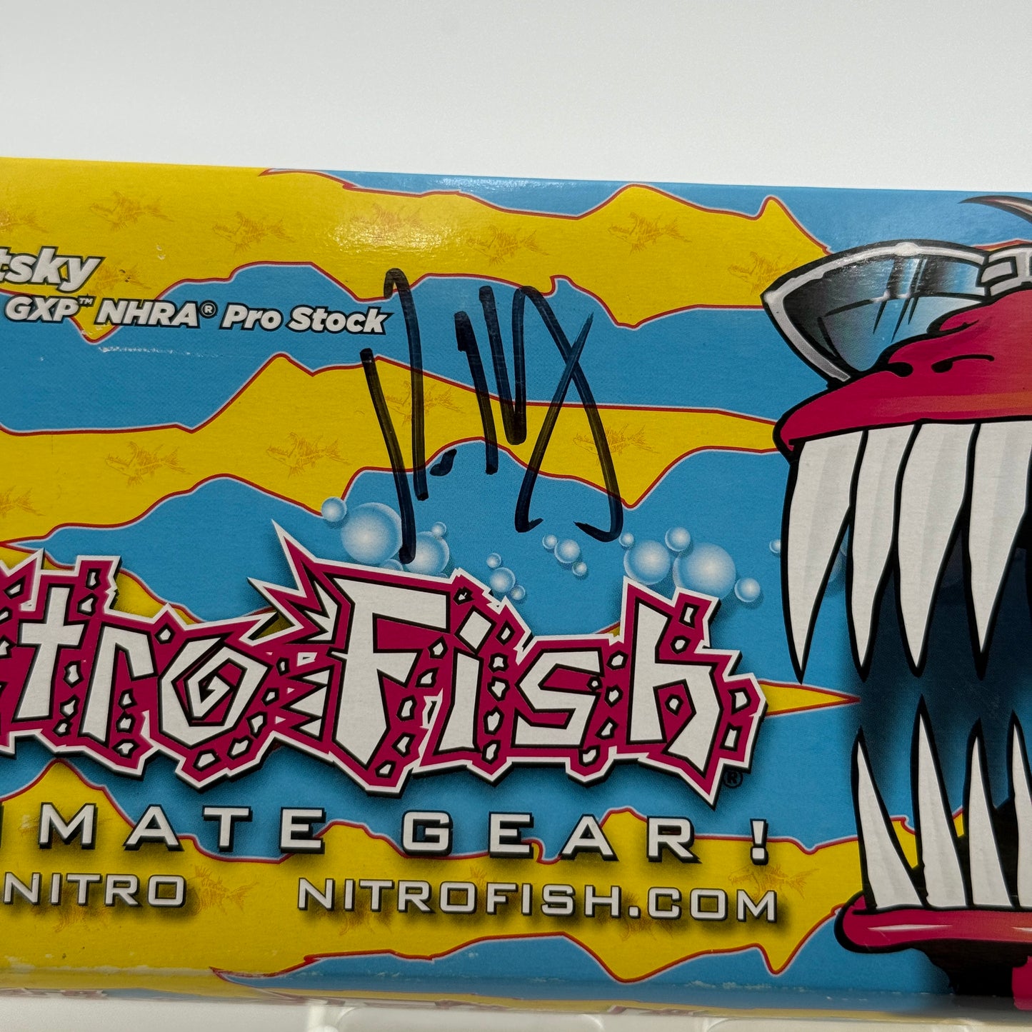 SIGNED 2X Kenny Koretsky Nitro Fish 2005 Dodge Stratus 1:24 Diecast - Action Racing
