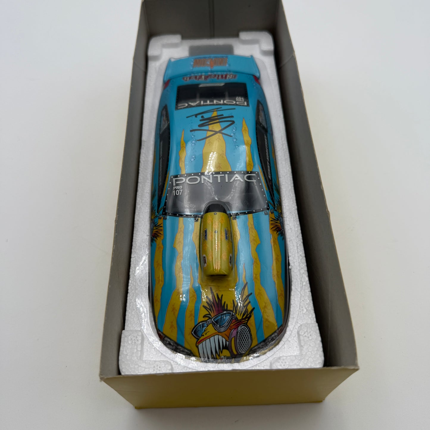 SIGNED 2X Kenny Koretsky Nitro Fish 2005 Dodge Stratus 1:24 Diecast - Action Racing