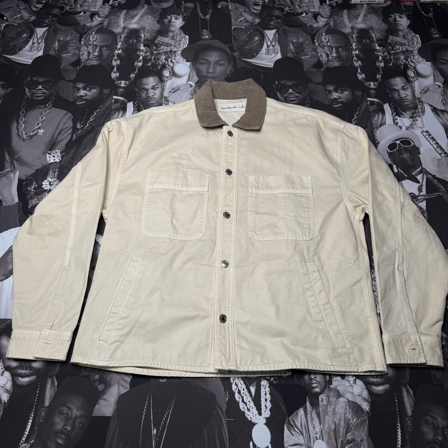 Abercombie & Fitch Brooklyn Cotton Corduroy Chore Jacket Size XL