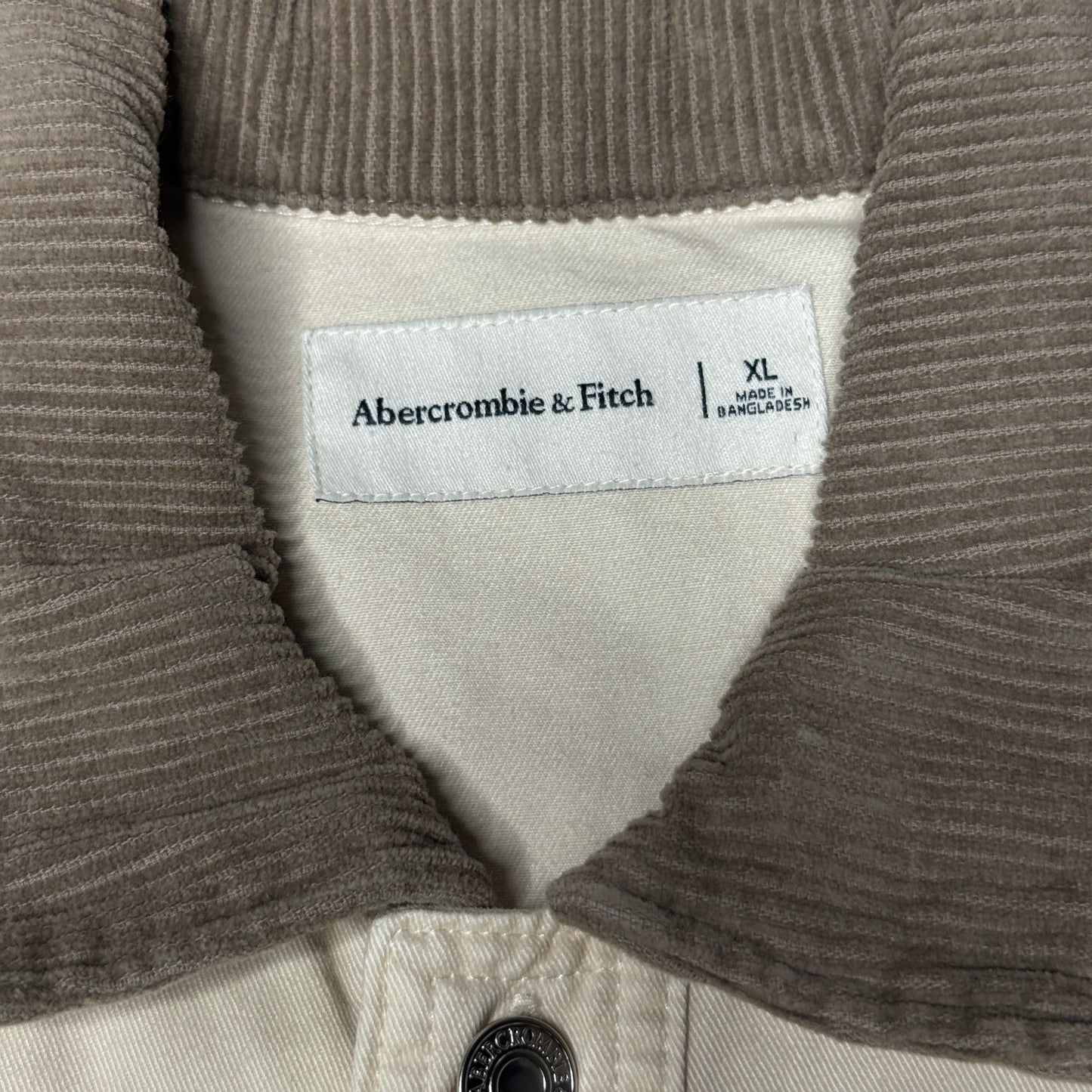 Abercombie & Fitch Brooklyn Cotton Corduroy Chore Jacket Size XL