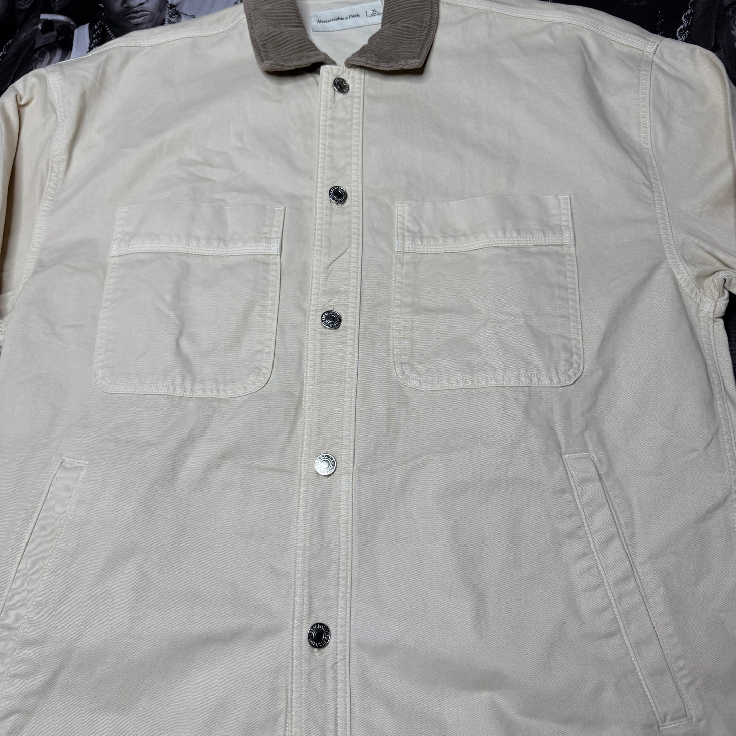 Abercombie & Fitch Brooklyn Cotton Corduroy Chore Jacket Size XL
