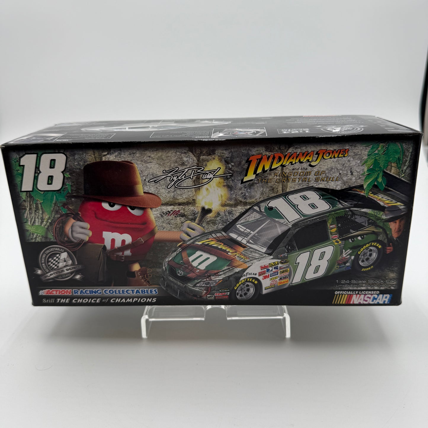 Action Racing Kyle Busch #18 M&M's Indiana Jones 2008 Camry 1 of 1980 1/24