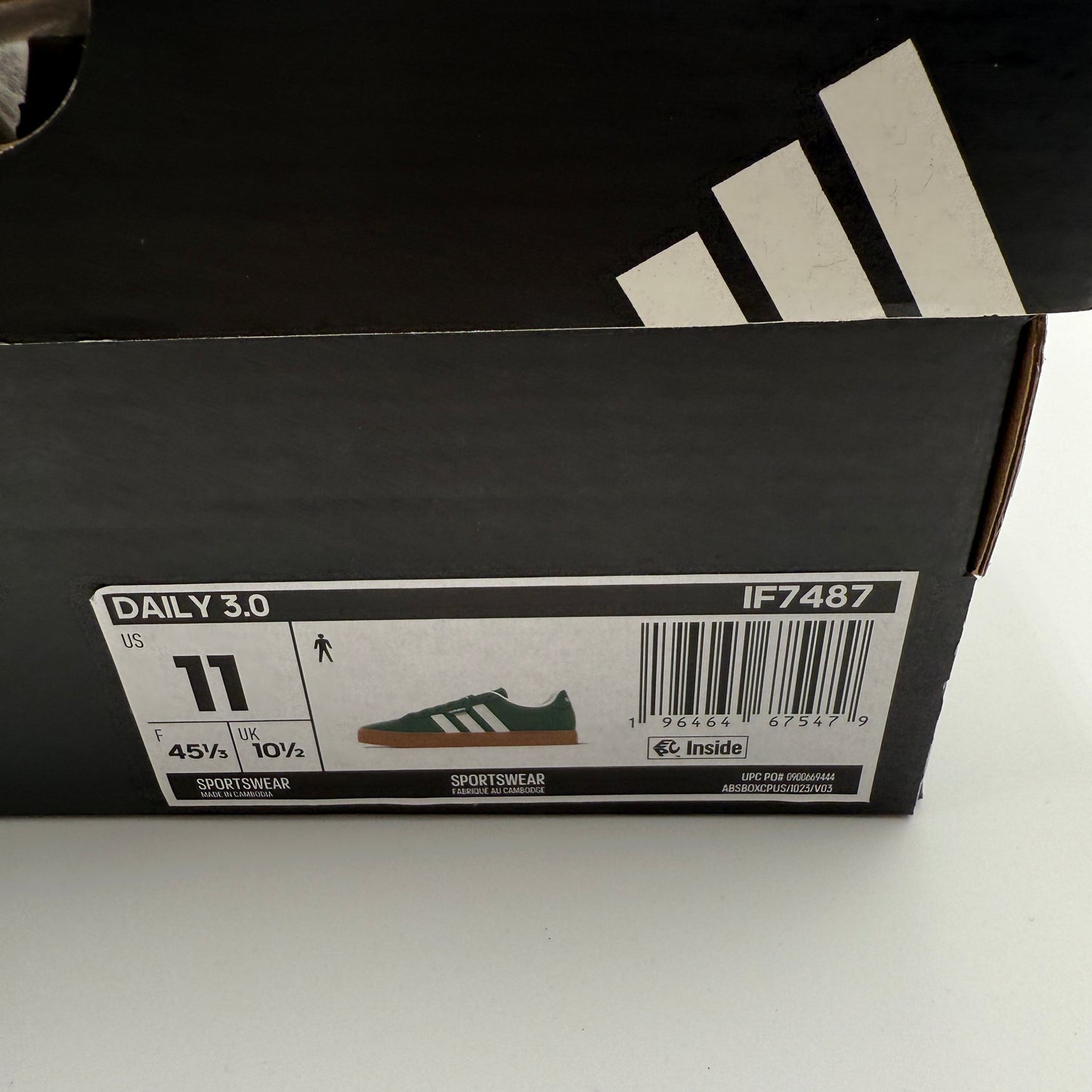 Adidas Daily 3.0 Sneakers Size 11 Collegiate Green IF7487