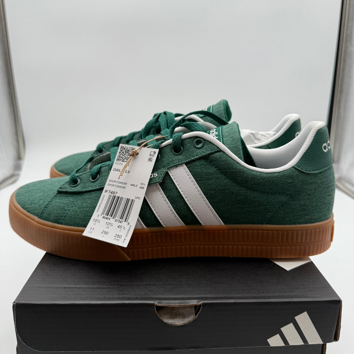 Adidas Daily 3.0 Sneakers Size 11 Collegiate Green IF7487
