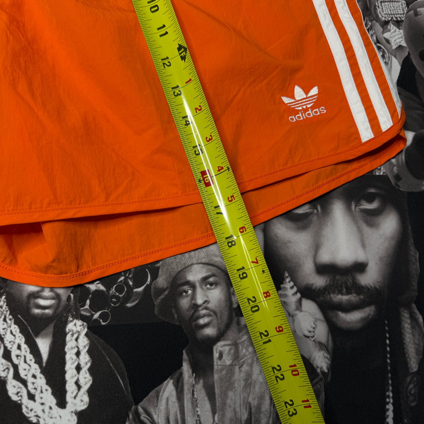 Adidas Originals Sprinter 3 Stripe Trefoil Men’s Orange XL Shorts Sportswear