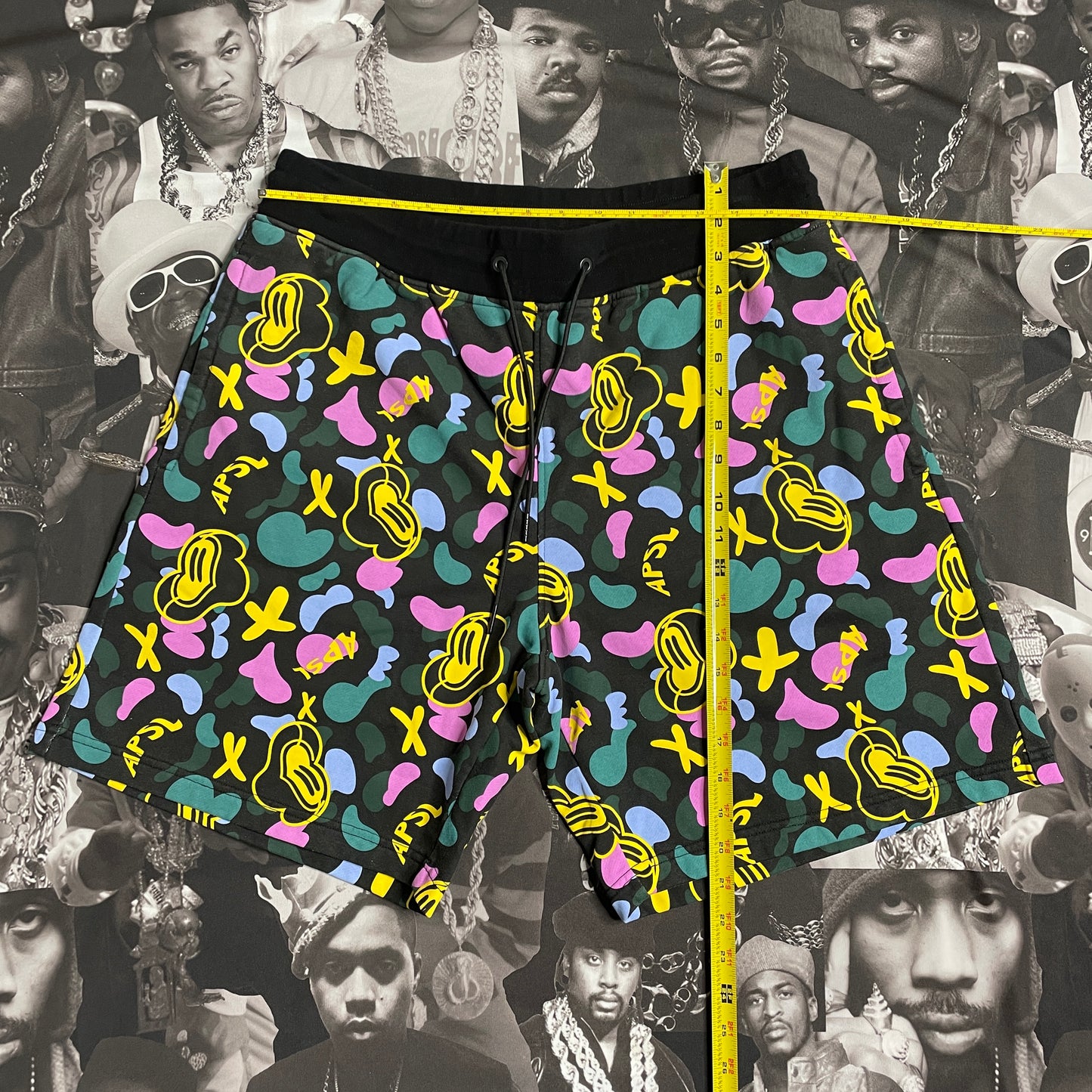 Alphastyle Doodle Knit Shorts Black MASN-SE-4033