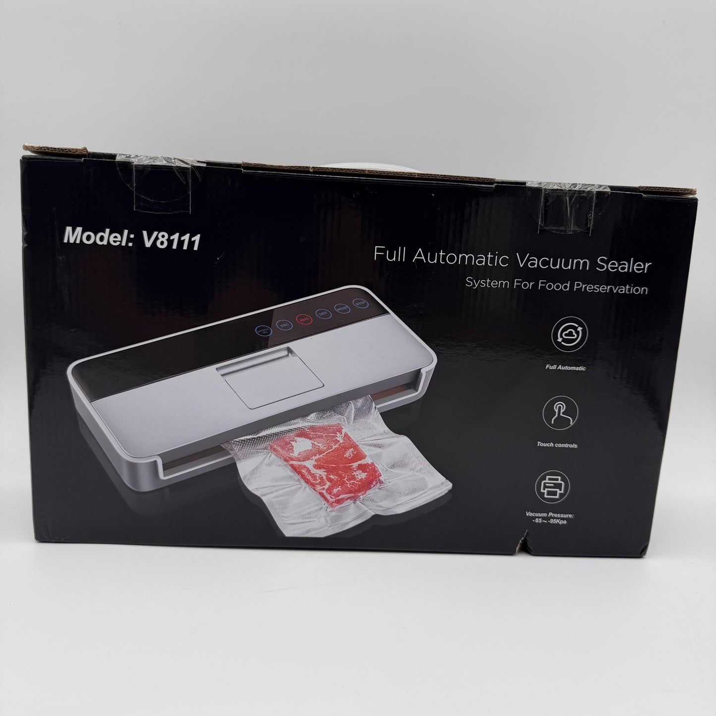 Amazon V8111 Full Automatic Vacuum Sealer Silver Used With Box