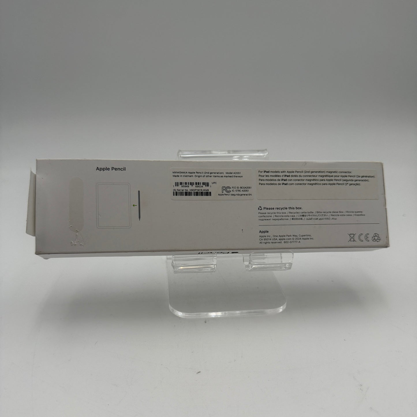 Apple Pencil 2nd Gen A2051 Open Box